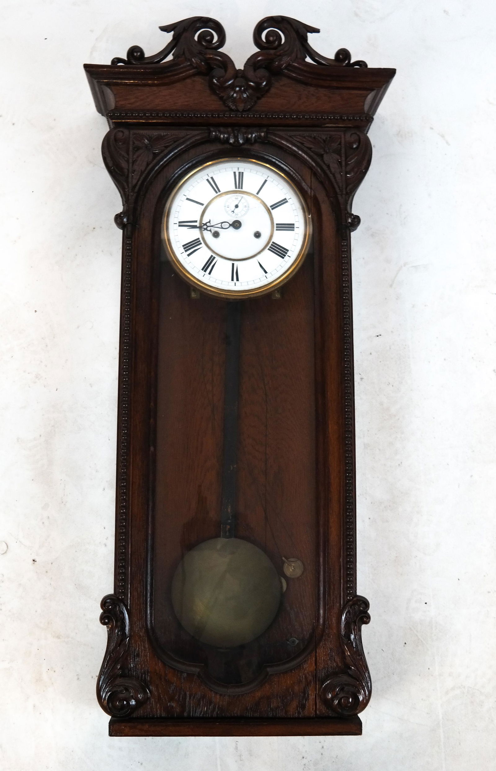 Oak Wall/Shelf Regulator Clock (1 of 6)