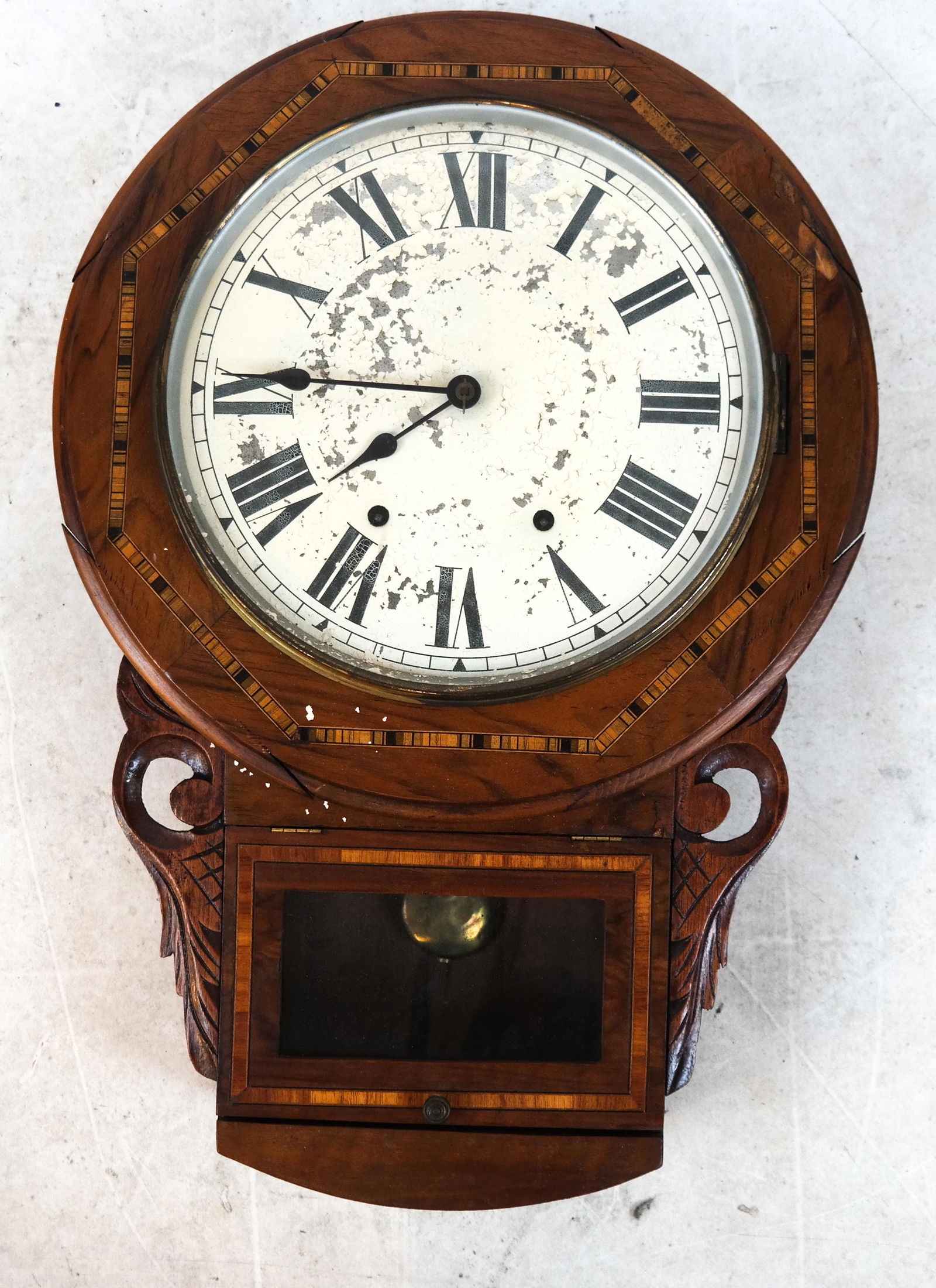 Arts & Crafts Wall Regulator Clock (1 of 7)