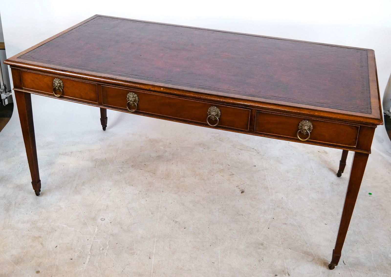 Regency-Style Mahogany Writing Table/Bureauplat (1 of 9)