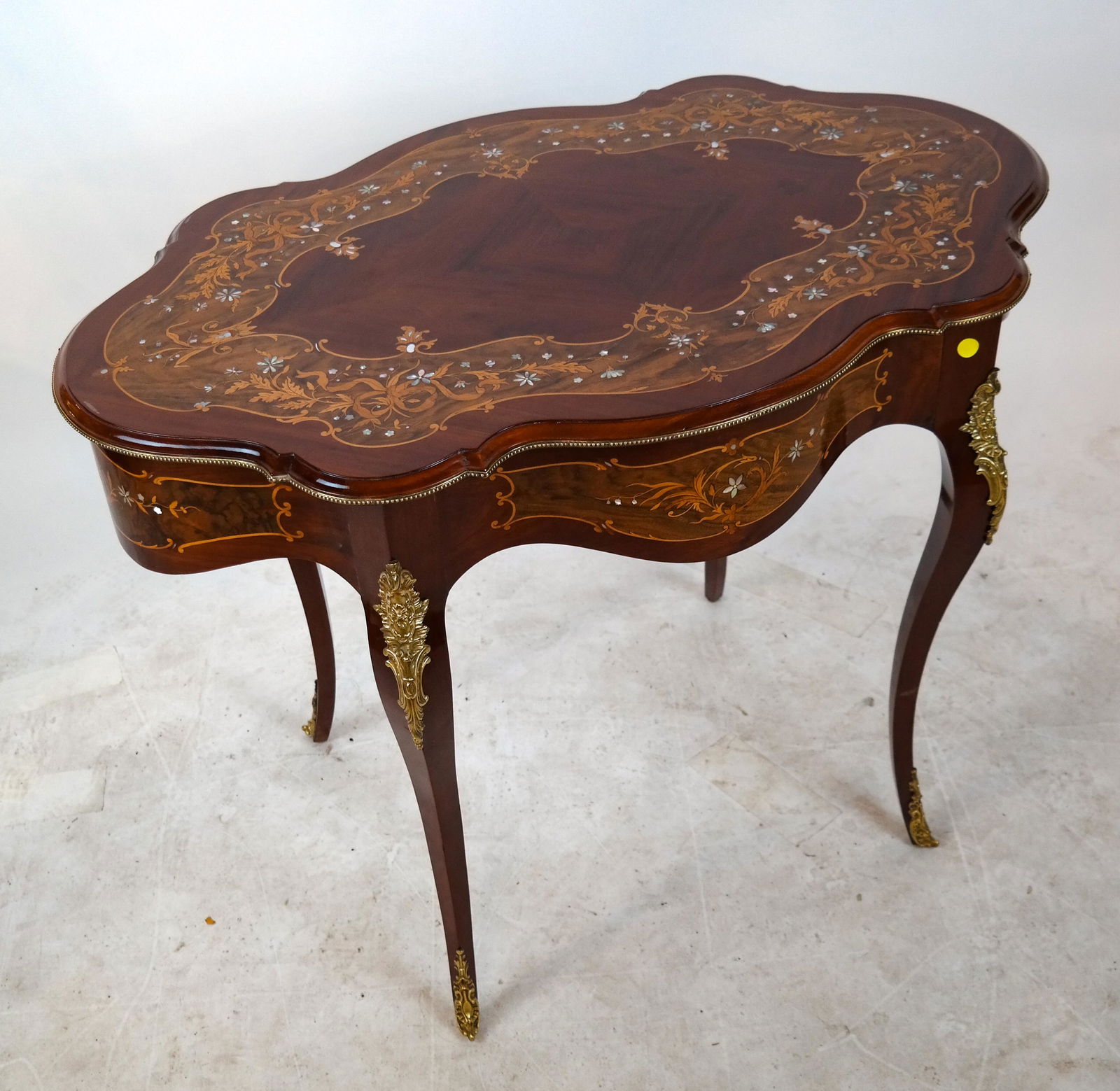 Antique Inlaid Turtle Top Table (1 of 7)