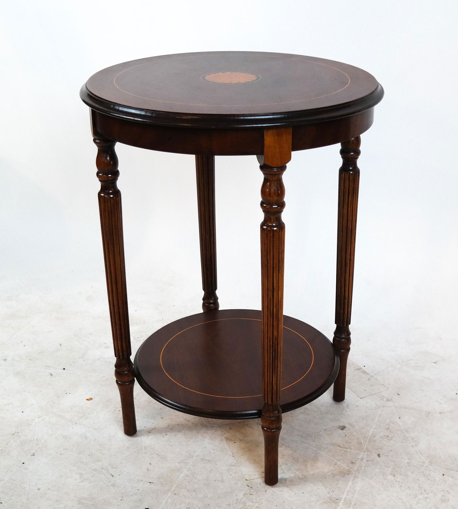 Edwardian Satinwood Two-Tier Table (1 of 4)