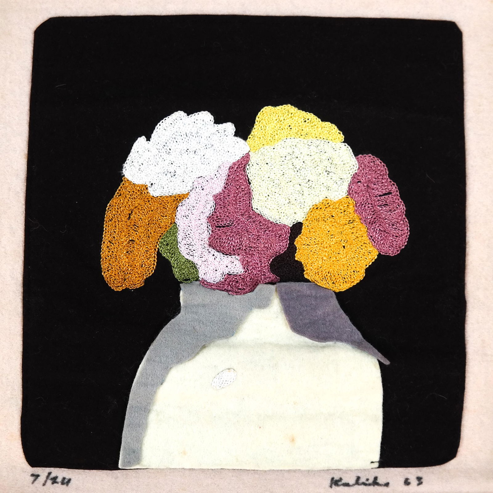 Robert KULICKE: "Flowers" - Tapestry, 1963 (1 of 5)