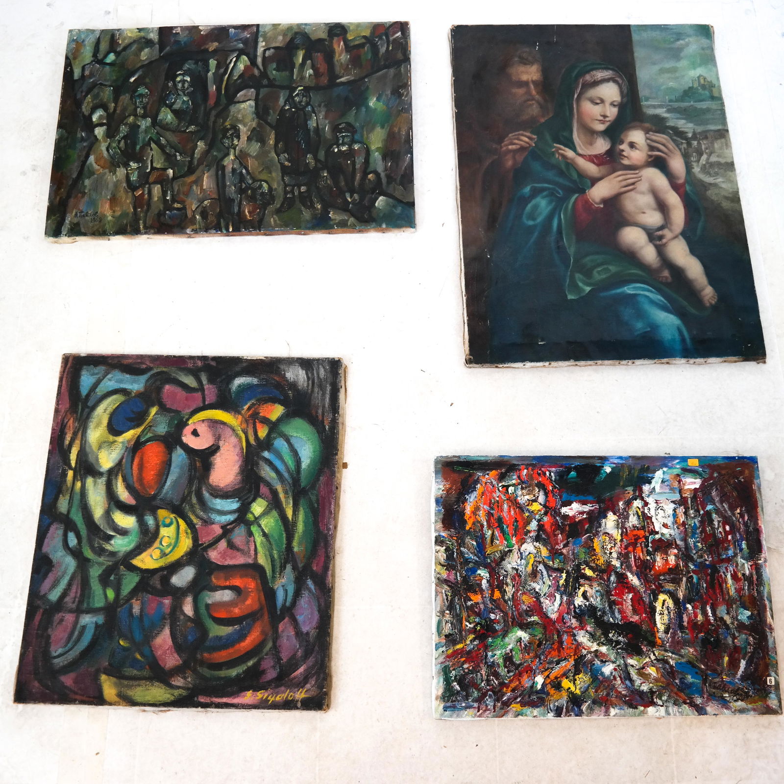 4 Early to Modern Oil Paintings (1 of 16)