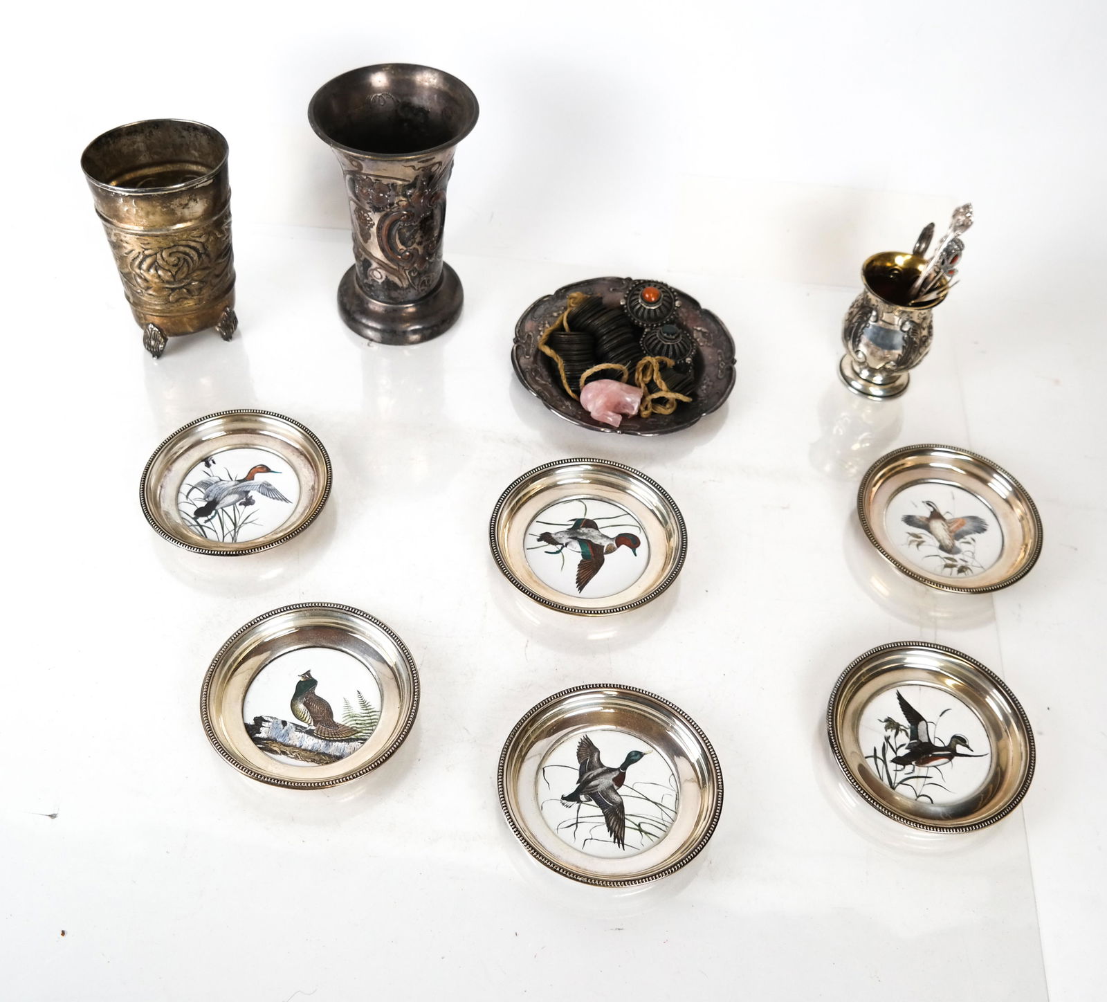 Lot Antique & Modern Asian Silver, Other Metals (1 of 8)