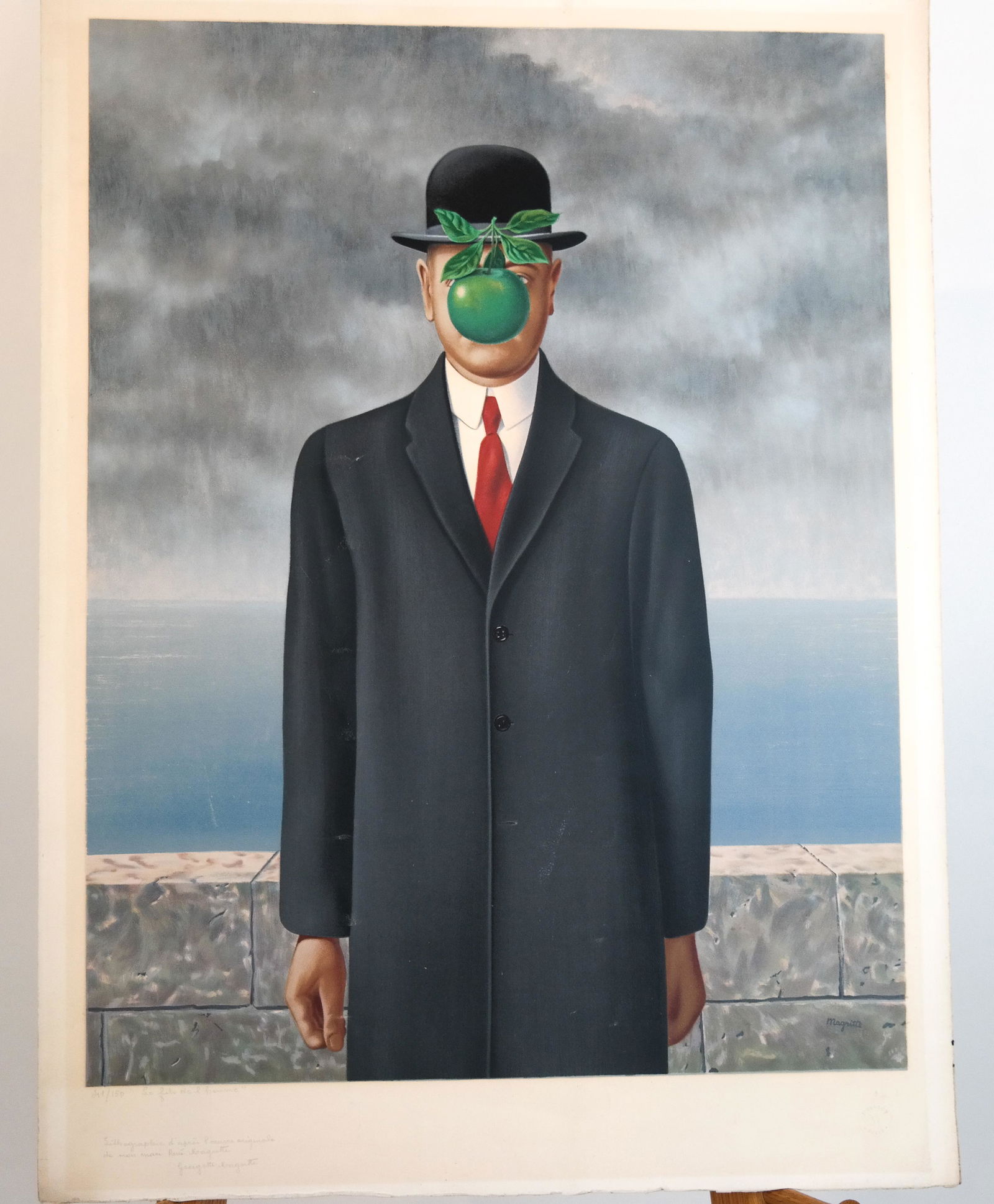 After Rene MAGRITTE: "Le Fils de L (1 of 12)