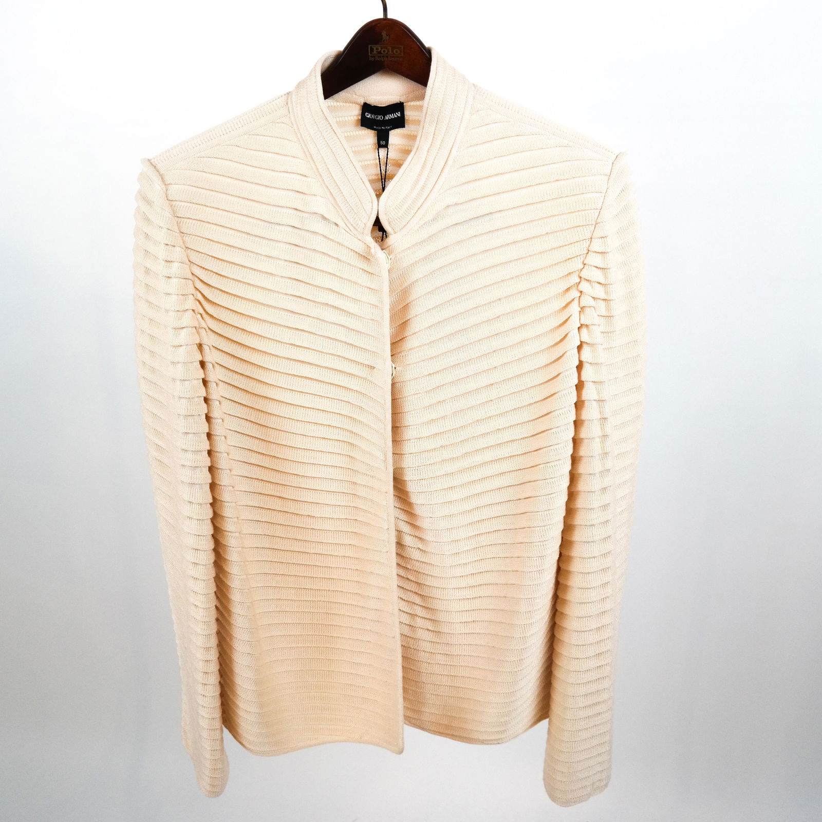 Giorgio ARMANI Lined Ribbed Sweater/Jacket (1 of 6)