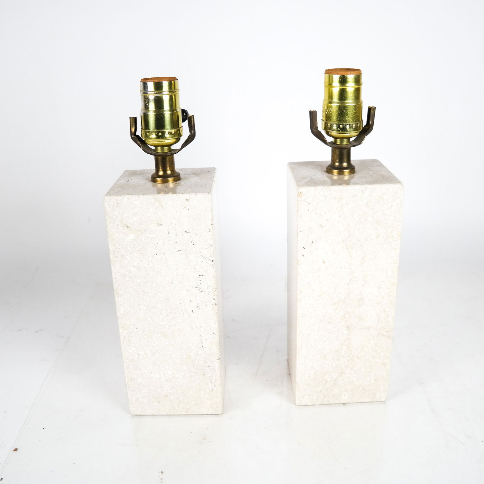 Pair Modern Marble Lamps (1 of 5)