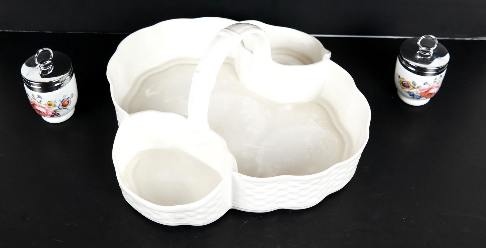 Coalport China Serving Basket, Royal Worcester Coddlers (1 of 10)