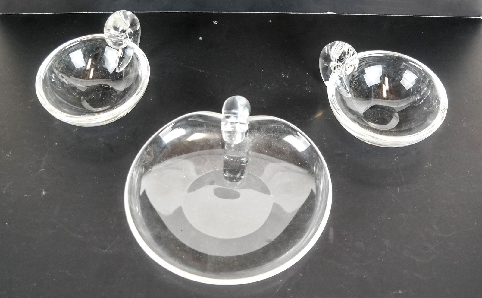 Three Steuben Crystal Bowls, Trays (1 of 6)