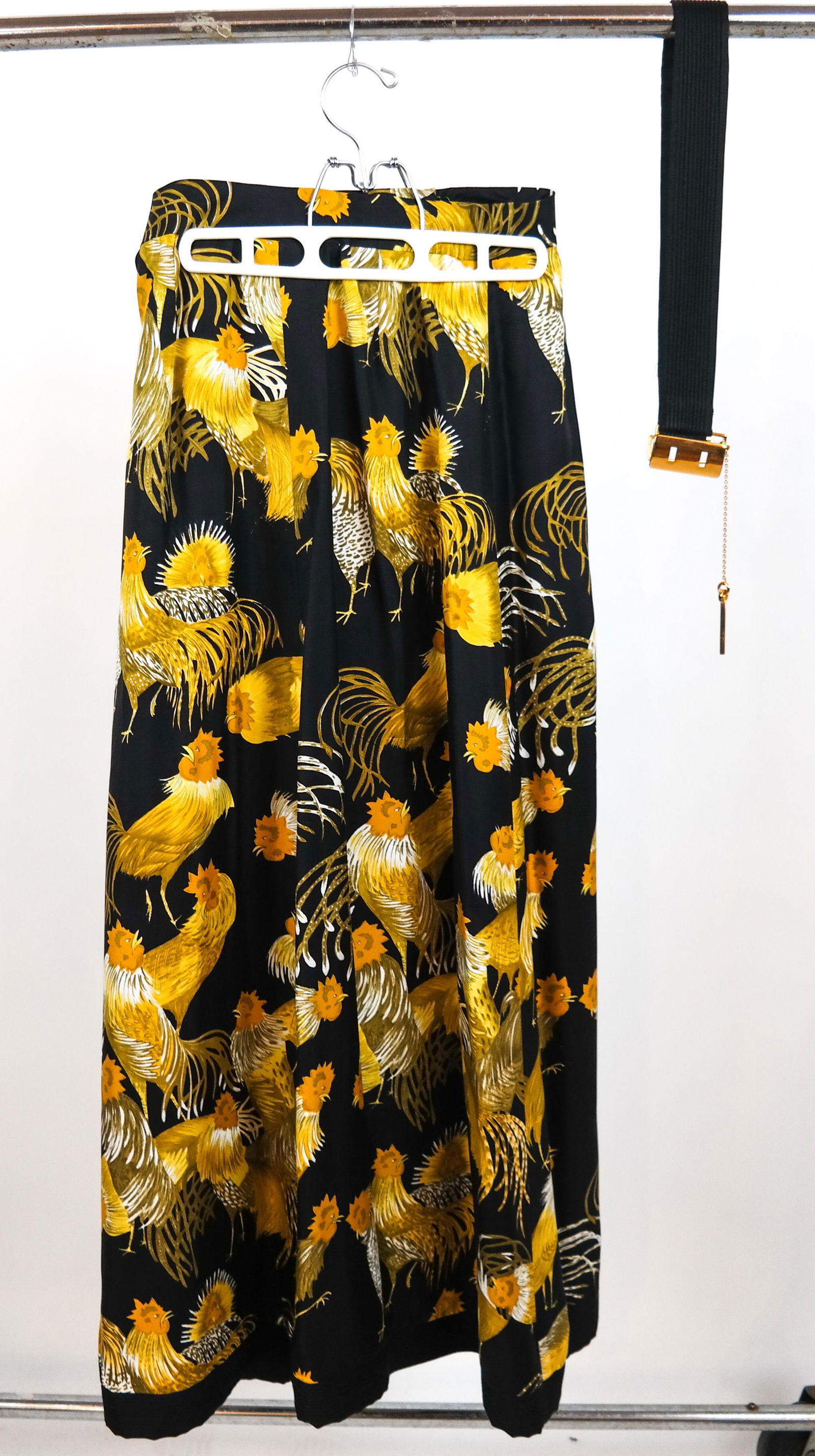 HERMES Bonwit Teller Silk Midi-Skirt (1 of 7)
