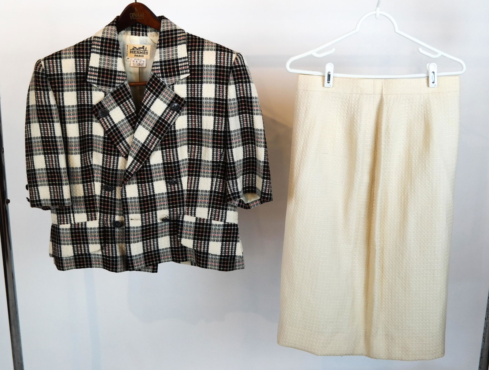 HERMES Linen Jacket & Skirt Set (1 of 7)