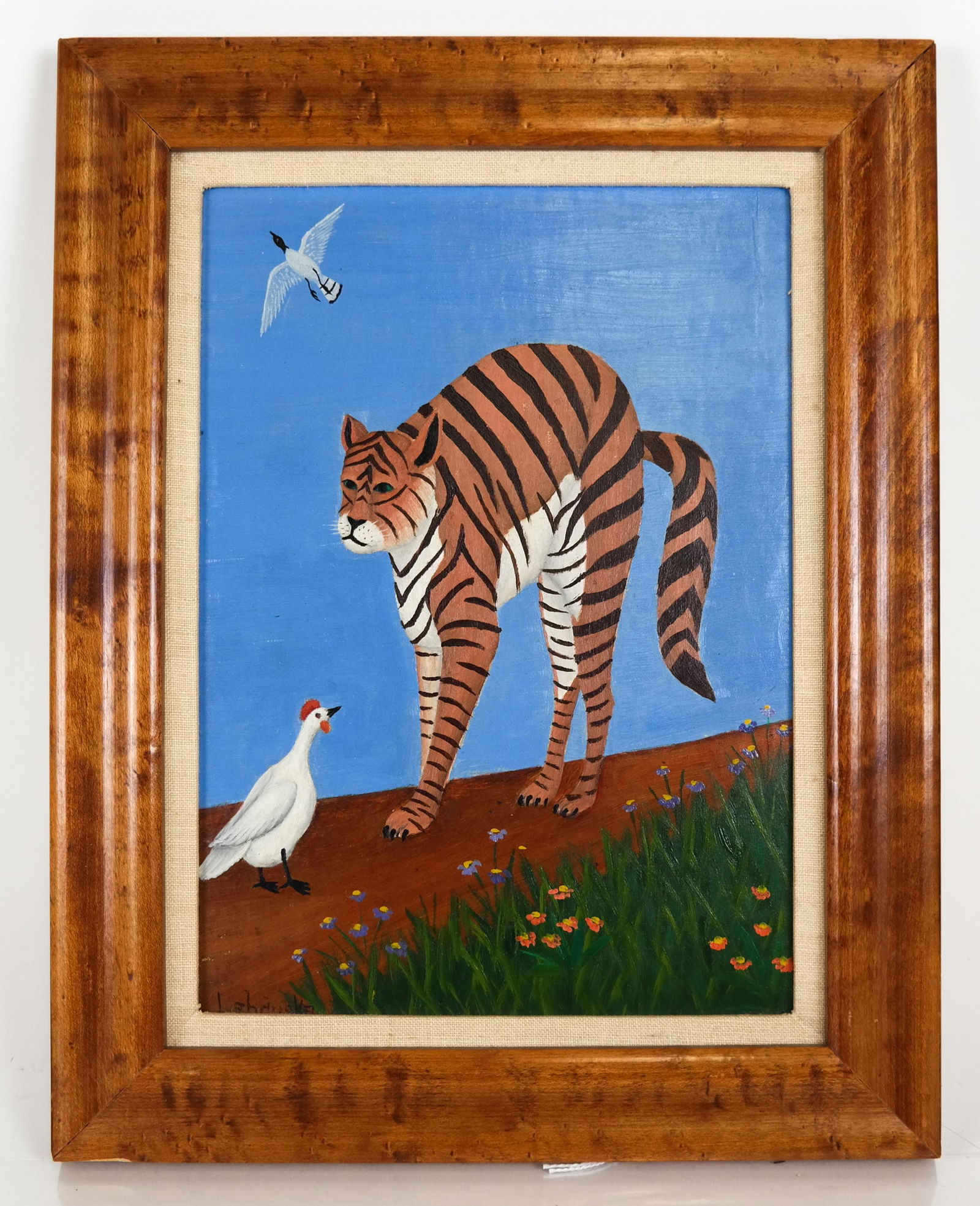 Lawrence LEBDUSKA: Tiger, Duck - Painting (1 of 5)