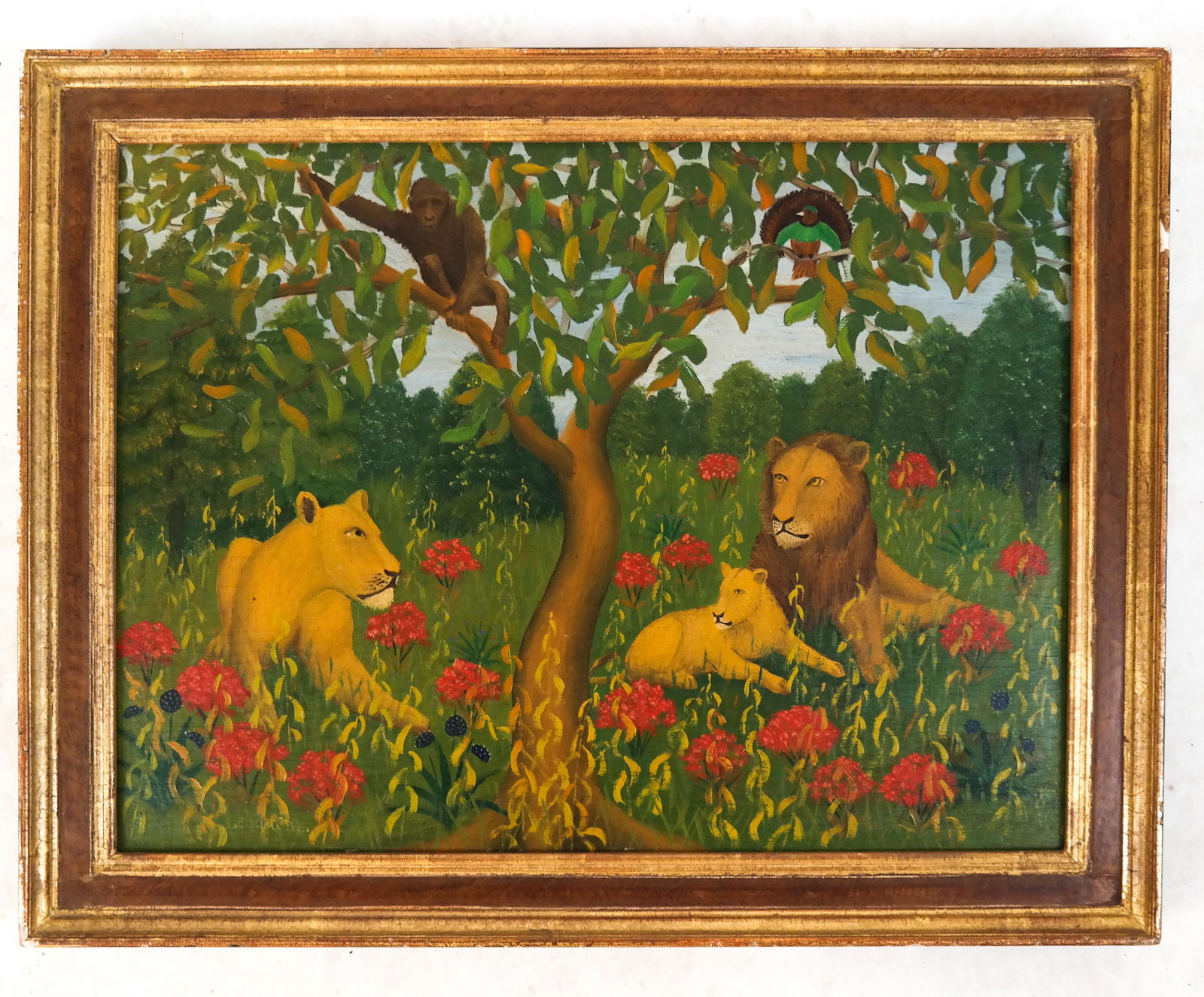 Lawrence LEBDUSKA: Lions - Oil on Board (1 of 6)