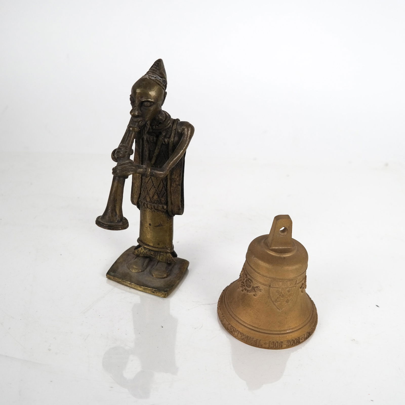 Bronze Ethnic Figure and Bronze Bell (1 of 7)