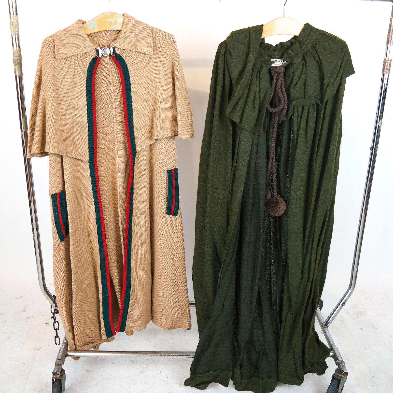 Two Vintage Wool Capes, by GUCCI & RIVE GAUCHE (1 of 5)