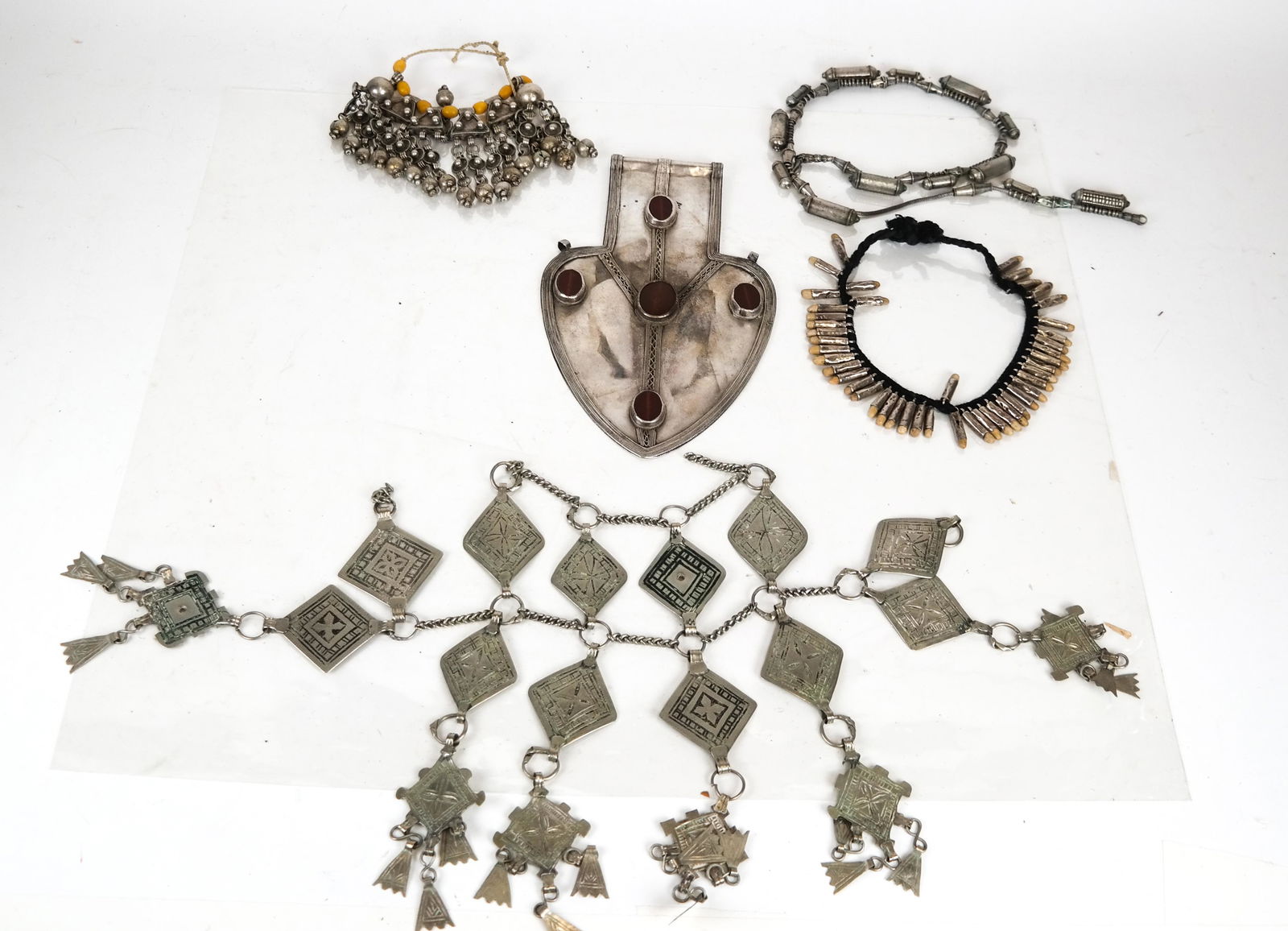 Ethnographic Silver Necklaces, Dorsal Pendant (1 of 7)