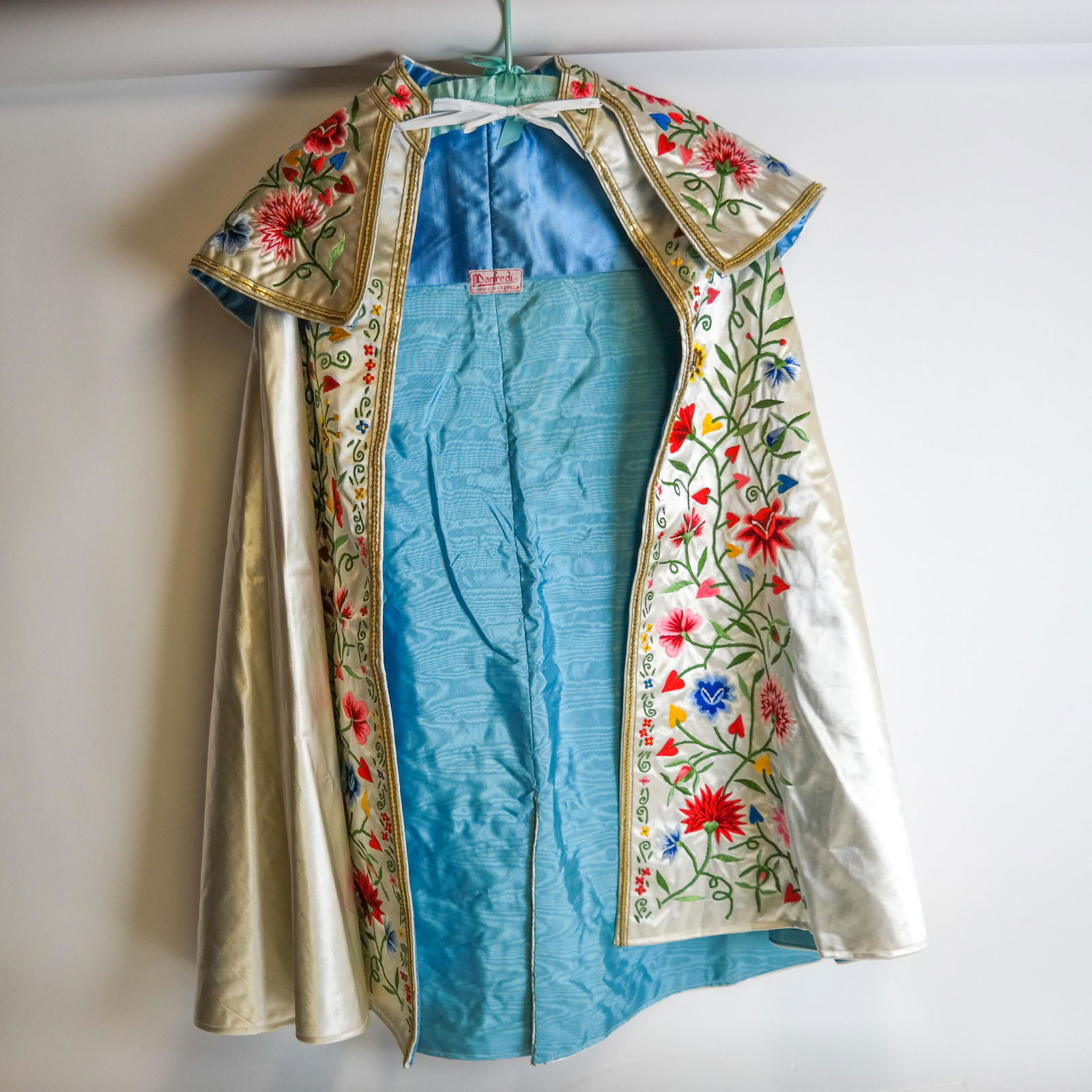 Floral Embroidered Bullfighting Cape from Spain (1 of 7)