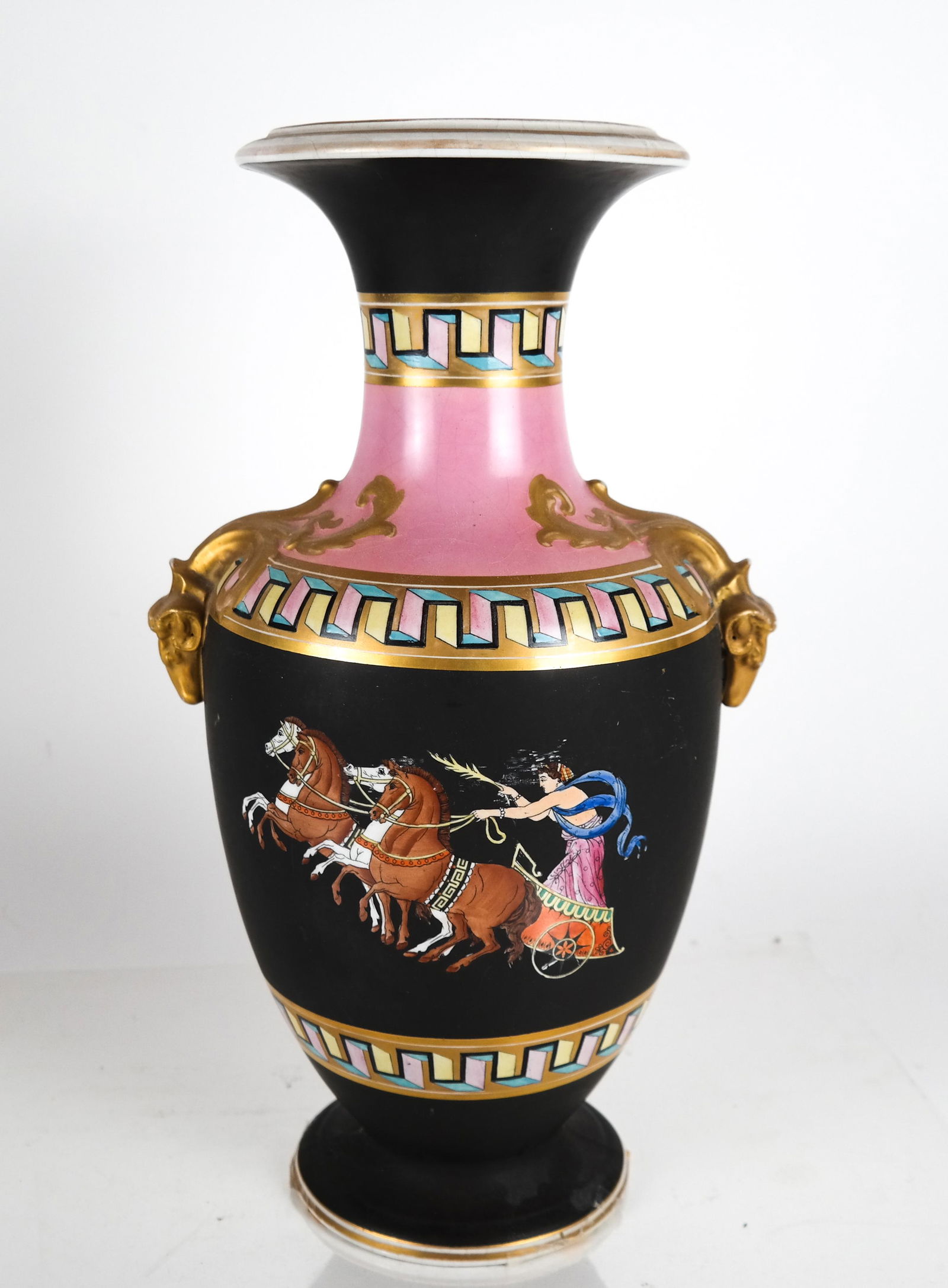 French Porcelain Decorated Vase (1 of 7)
