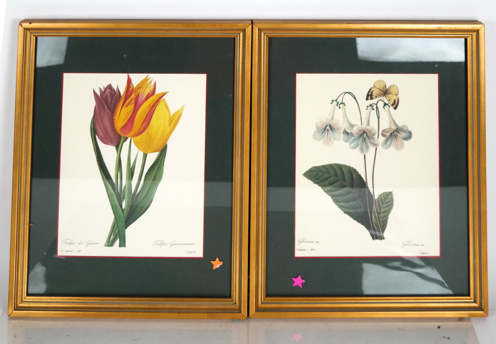 Pair Floral Prints: French (Langlois) (1 of 10)