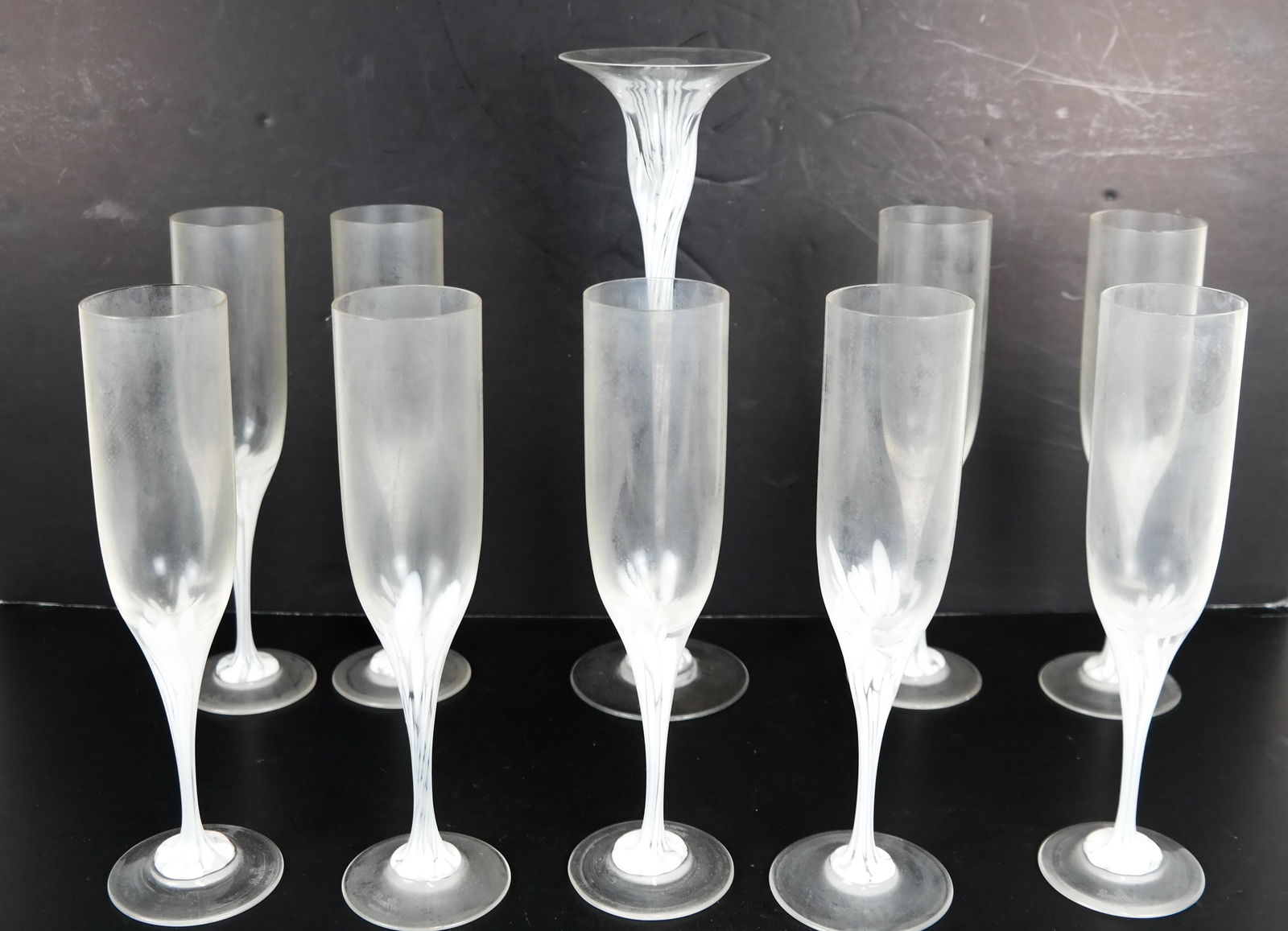 Rosenthal Crystal: 9 Champagne Flutes, Single Flow (1 of 7)
