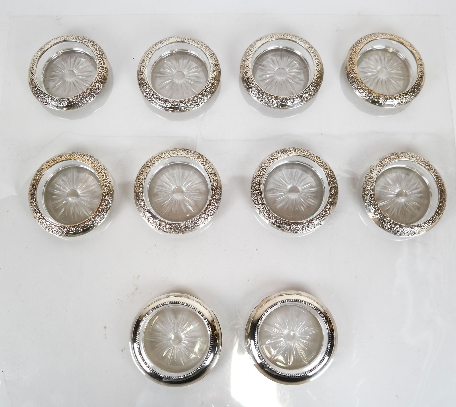 10 Whiting Sterling Silver Coasters (1 of 4)
