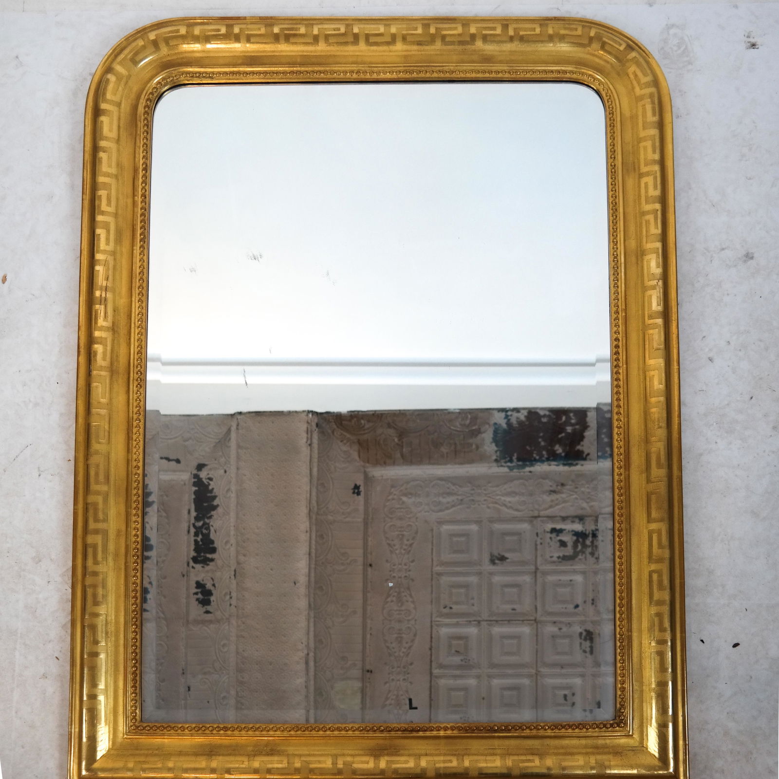 Modern Greek Key Design Pier Mirror by Mirror Fair NYC (1 of 2)