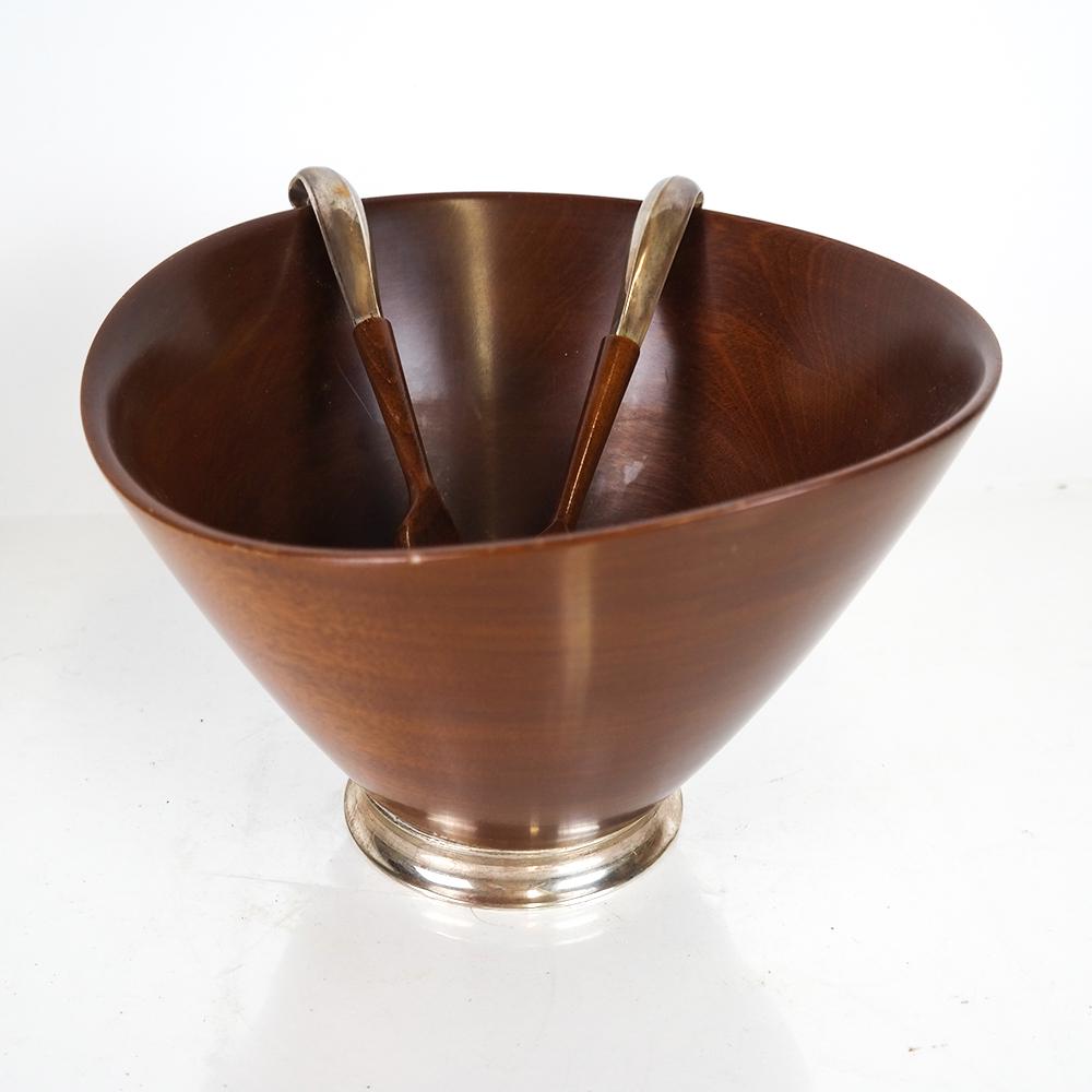 Silver & Wood 3-Piece Salad Service (1 of 6)