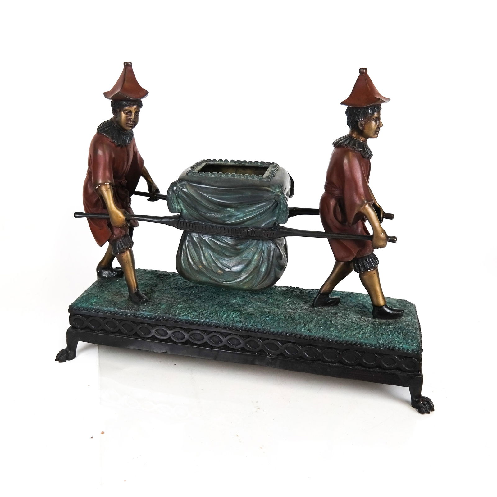 Chinese Painted Bronze Group (1 of 7)