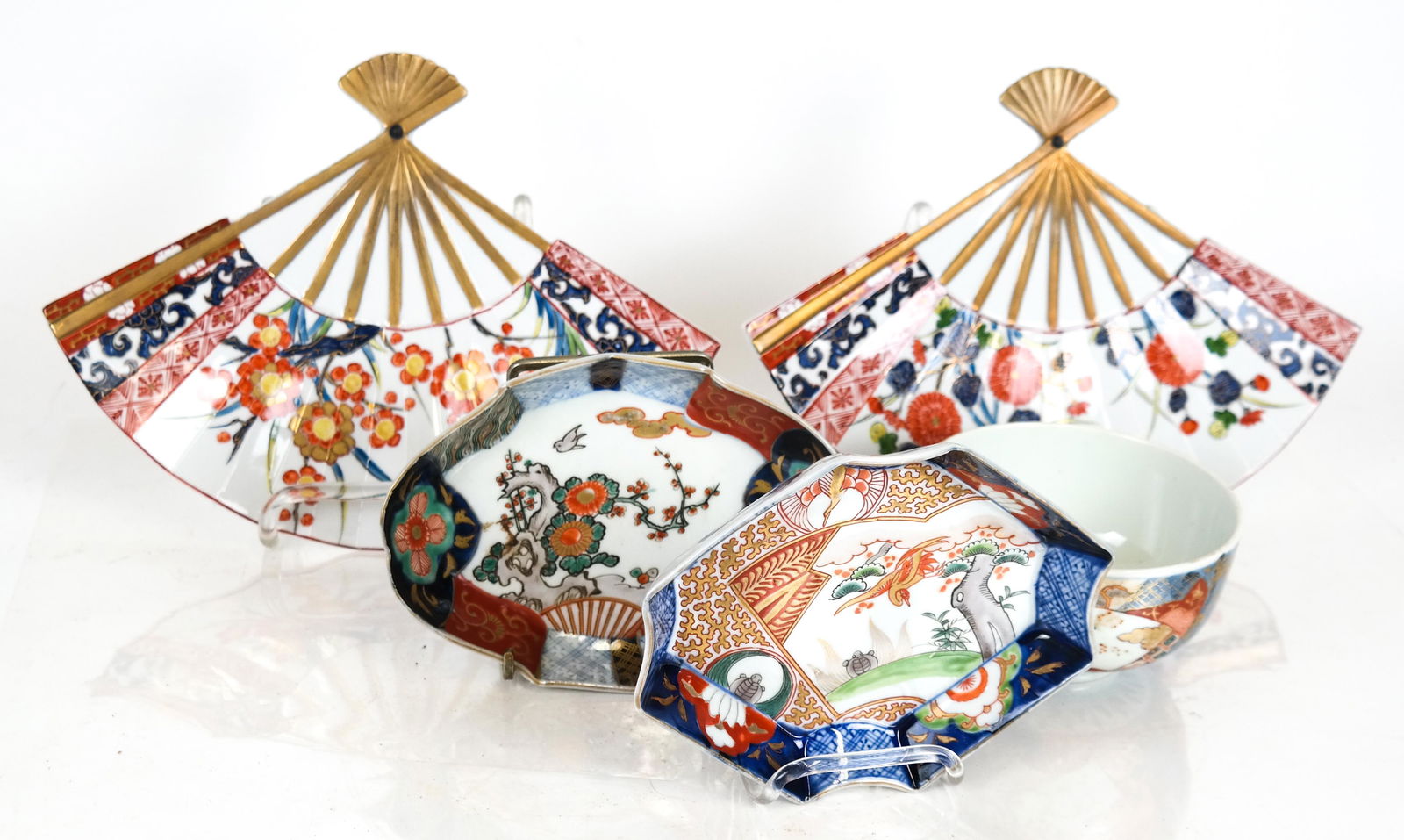 10 Japanese Imari Porcelain Dishes (1 of 20)