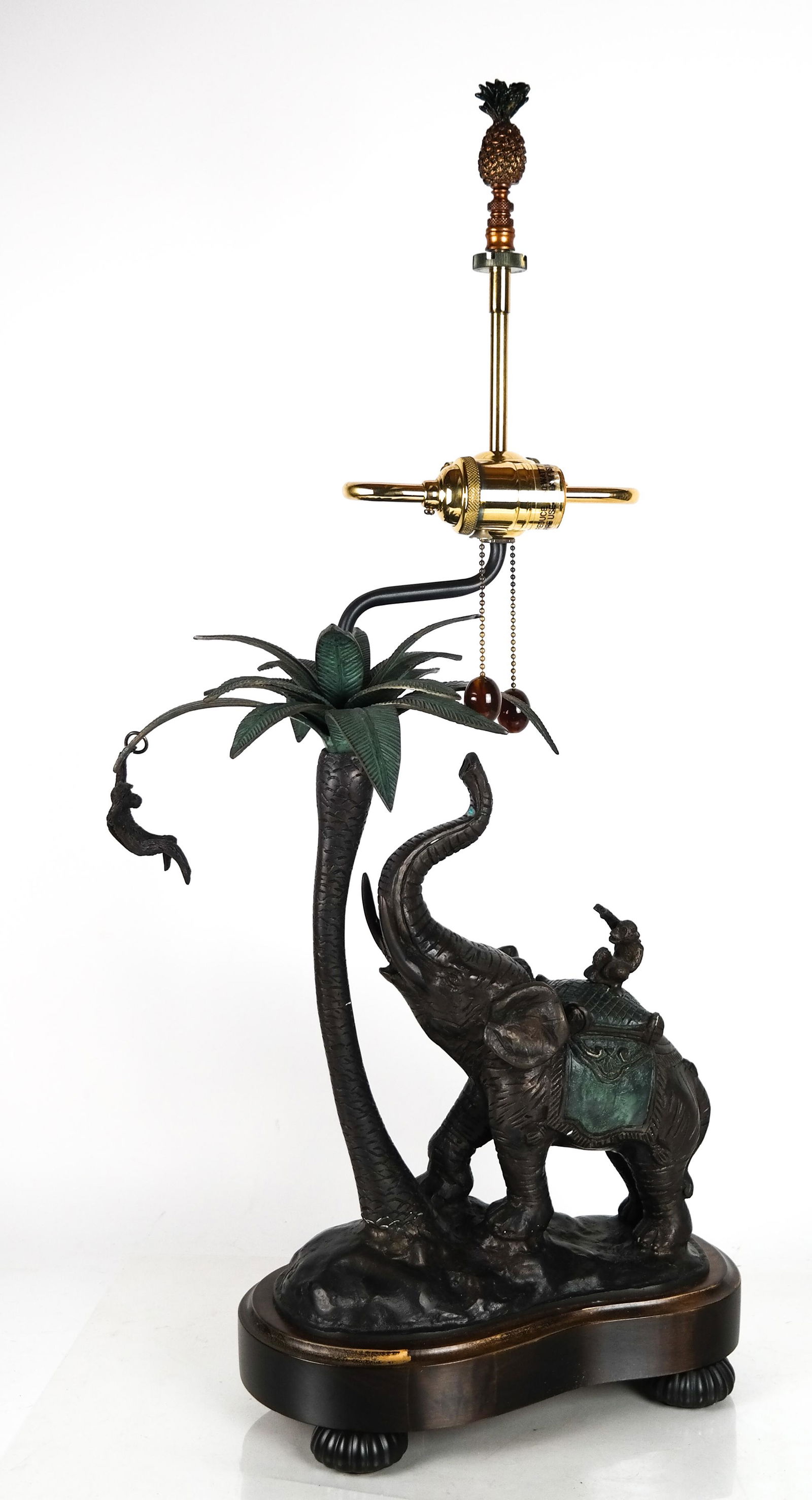 Bronze Elephant, Palm Tree Lamp (1 of 17)