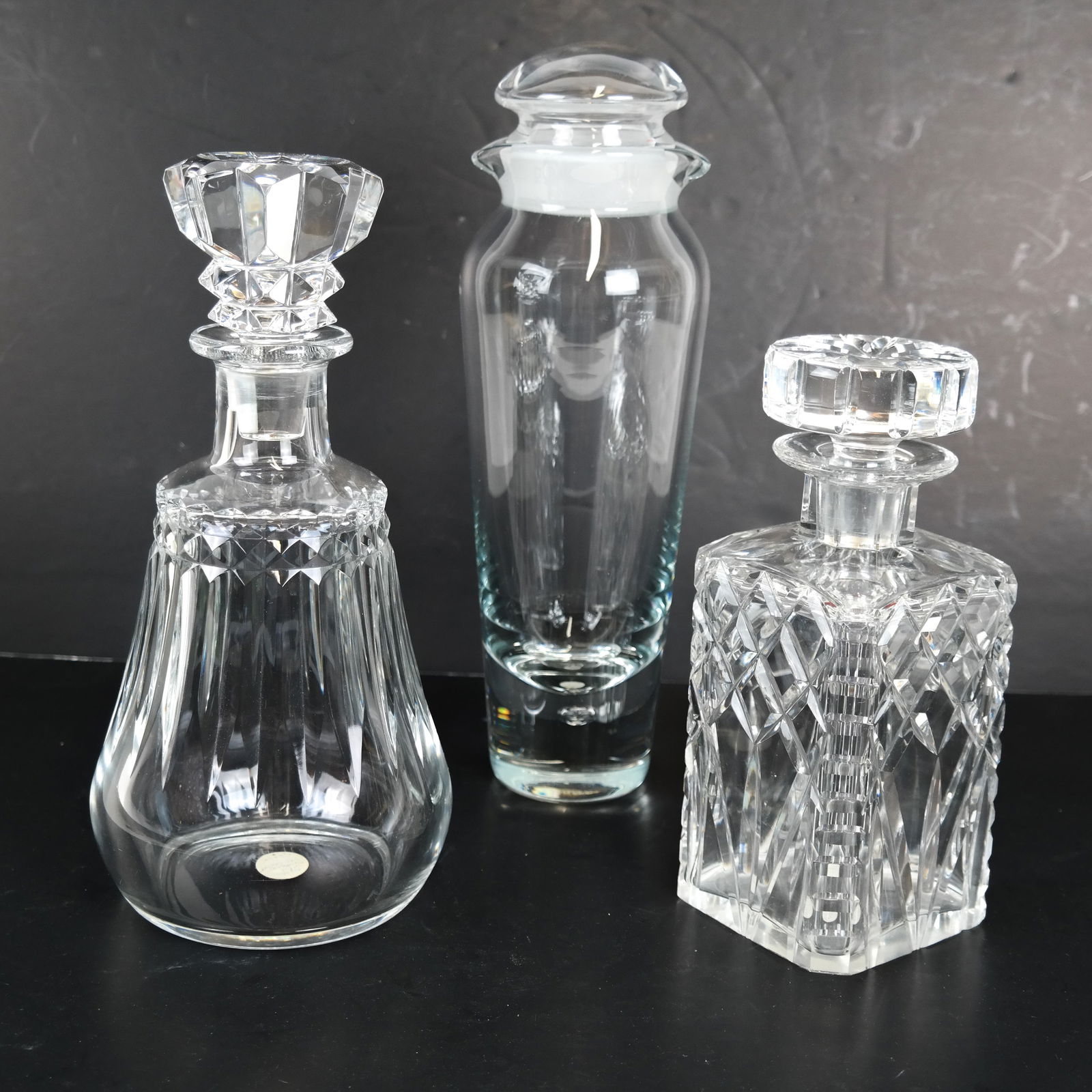 Baccarat, Kosta, Other: 3 Decanters (1 of 6)