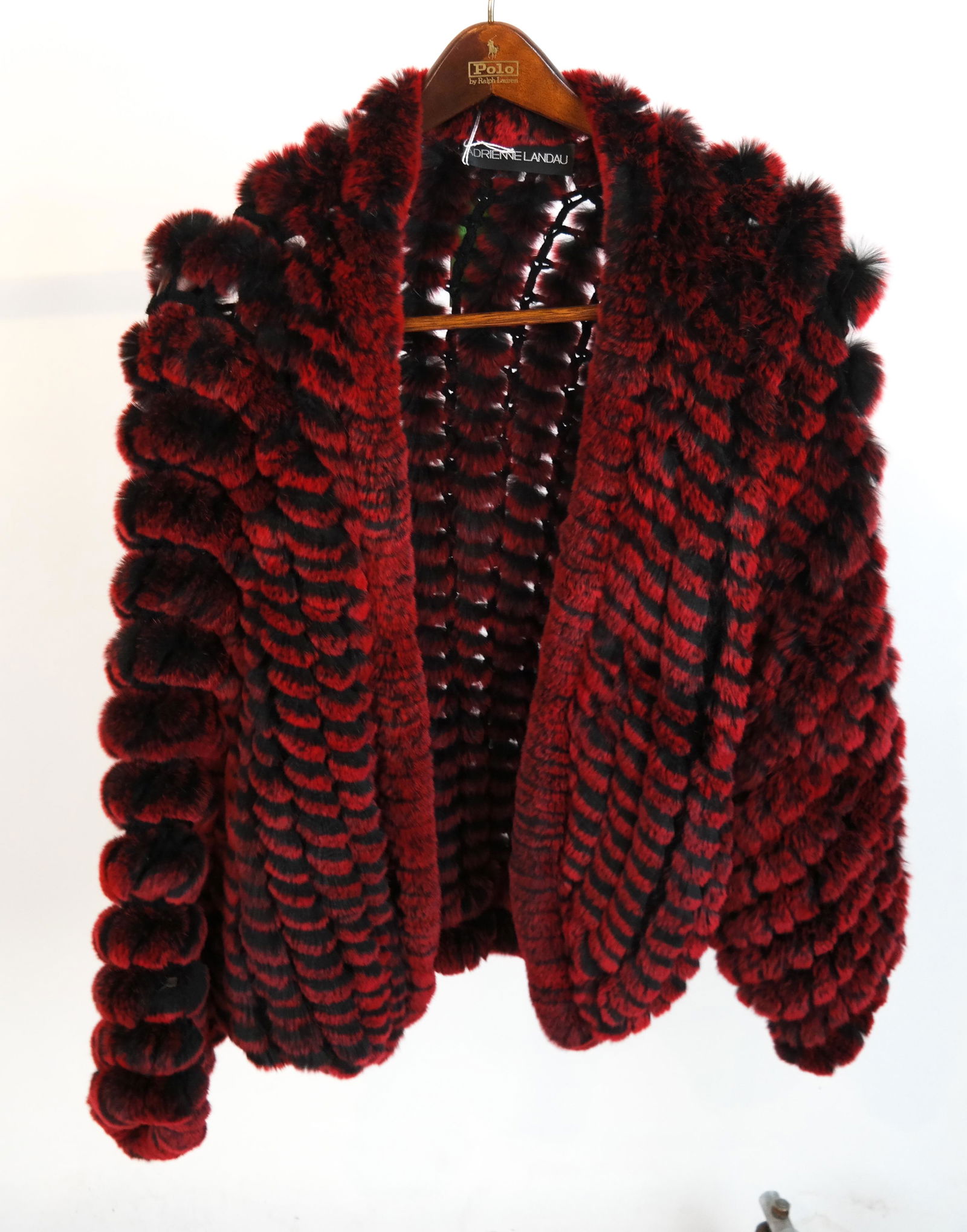 Adrienne Landau Knit Rabbit Capelet (1 of 5)