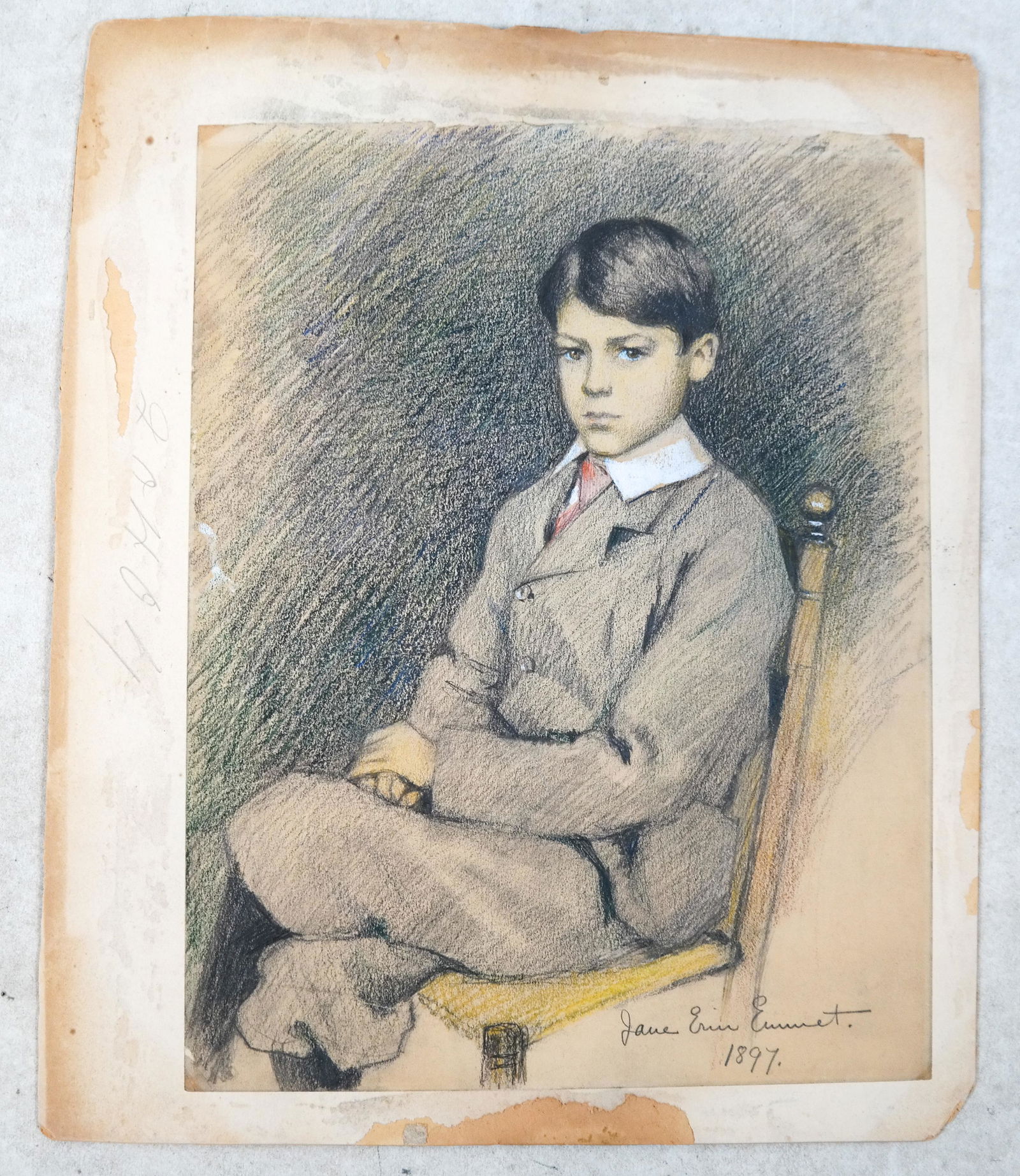 Jane EMMET (De Glehn): Portrait - Color Drawing (1 of 5)