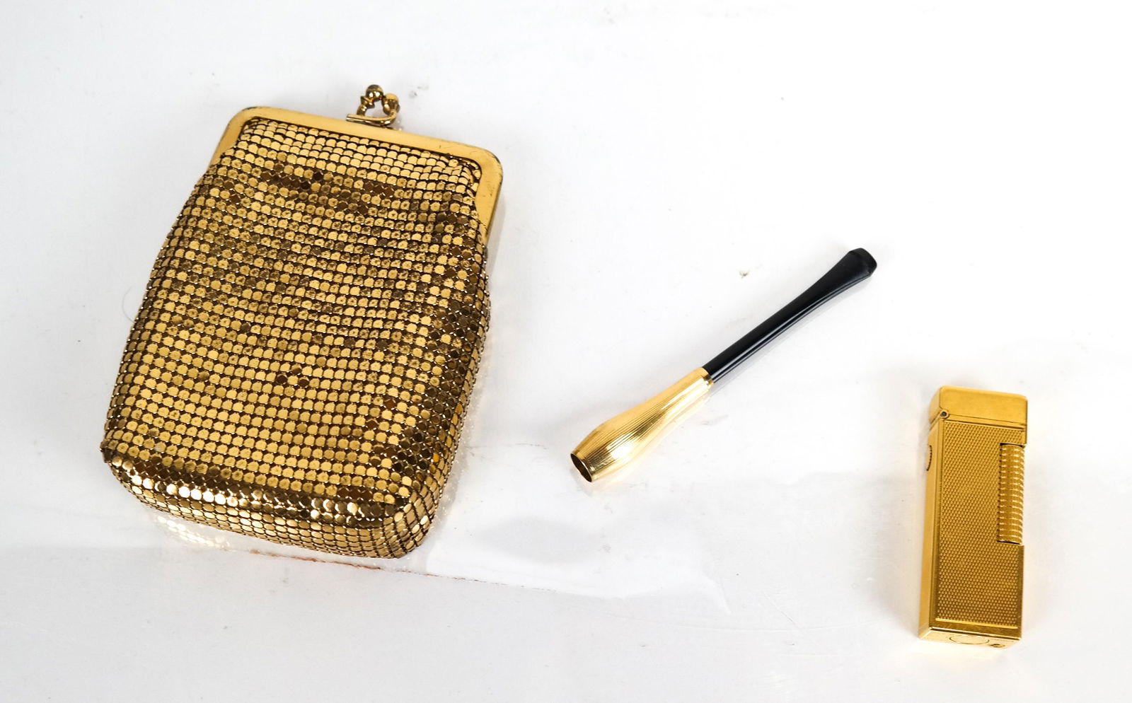 Dunhill 14K Lighter & Cigarette Holder in Bag (1 of 8)