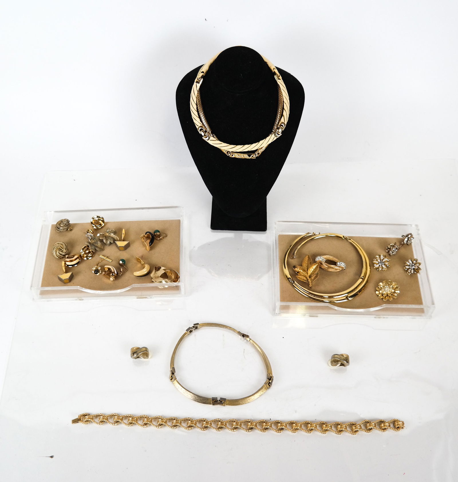 Dior, Ciner, Johnathon, Trifari, & More: Costume jewelry lot including Elli Margaret, Grosse, Panetti, Dior, Ciner, Johnathon, Trifari.