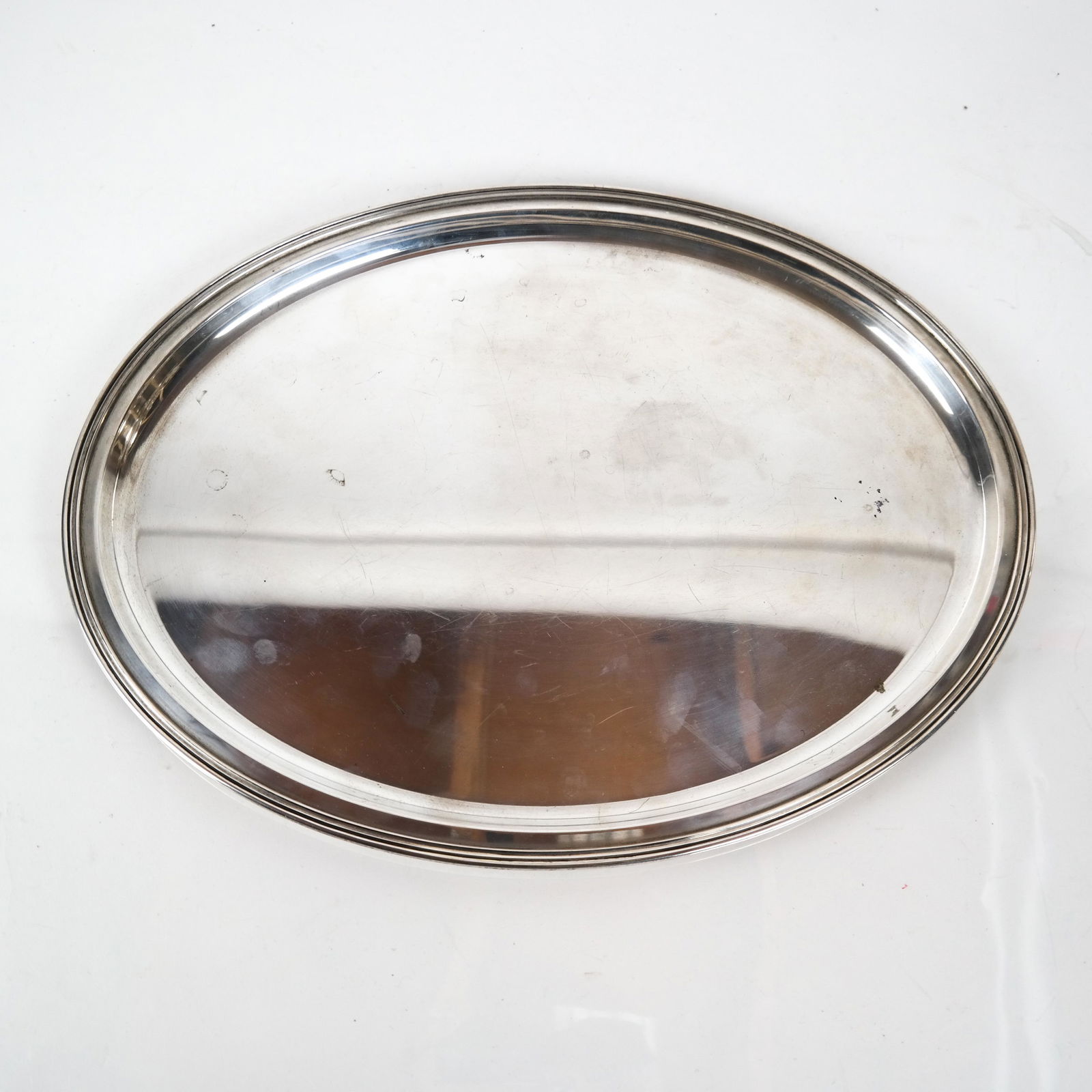800 Silver Oval Serving Tray (1 of 3)