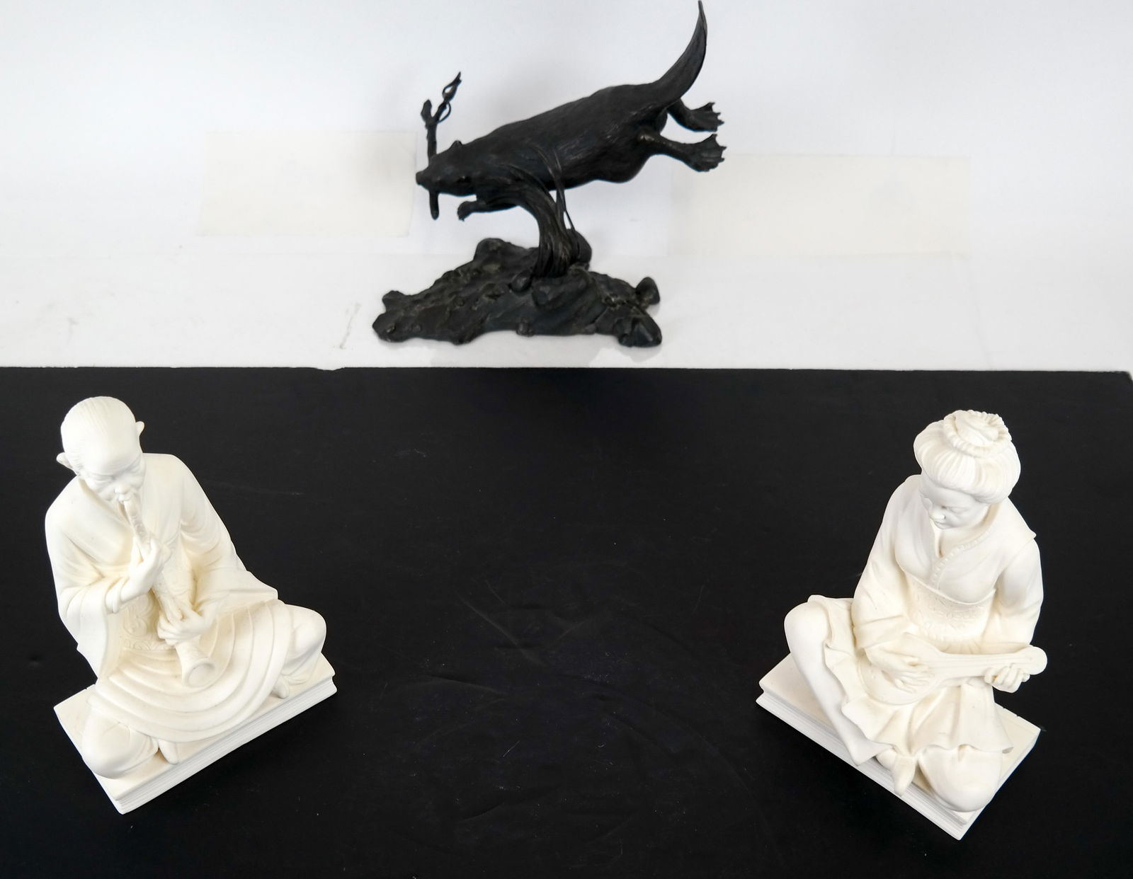 Bronze Canadian Beaver; Two Plaster Figures (1 of 8)