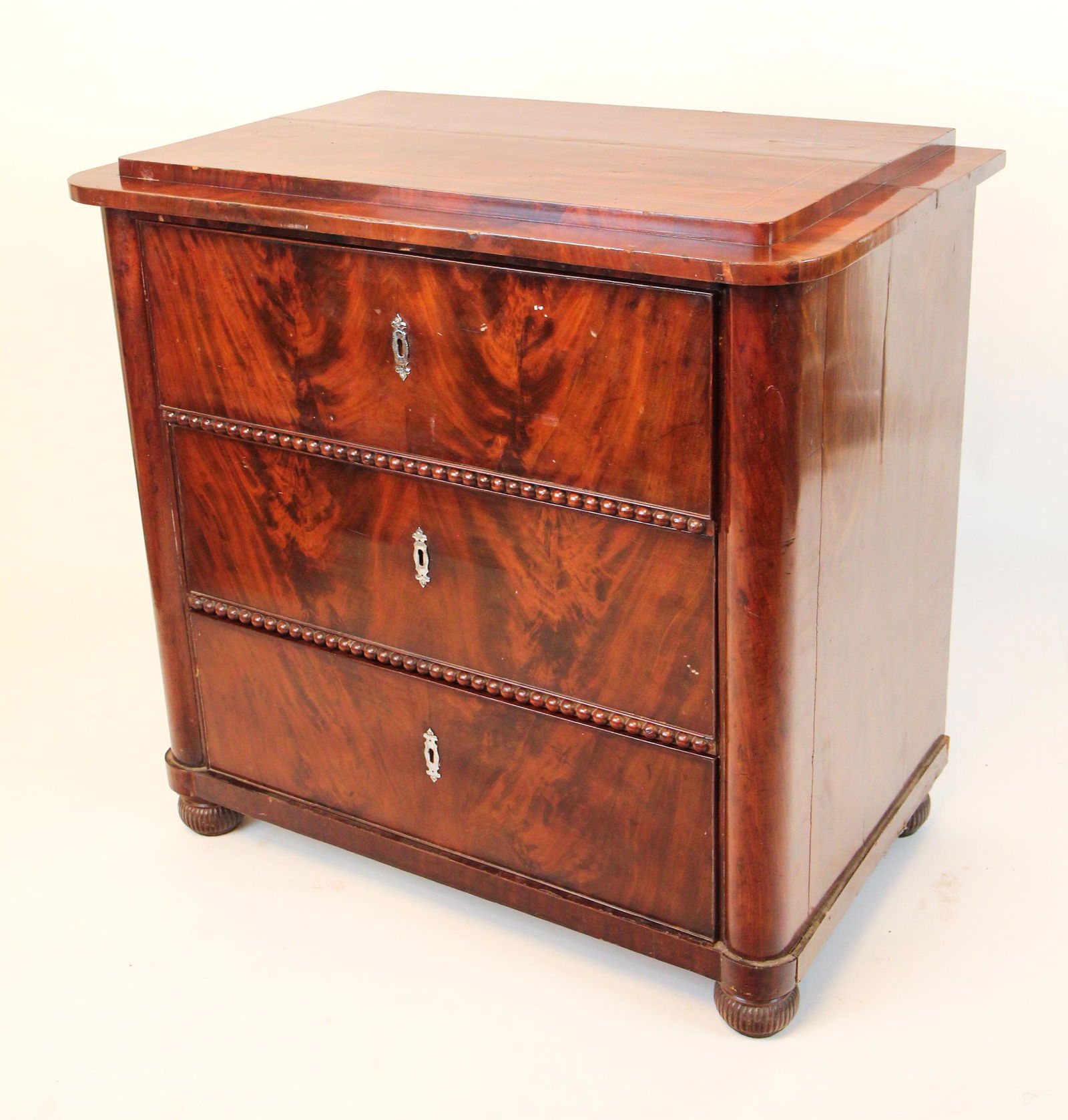 19th C. Biedermeier 3-Drawer Chest (1 of 9)