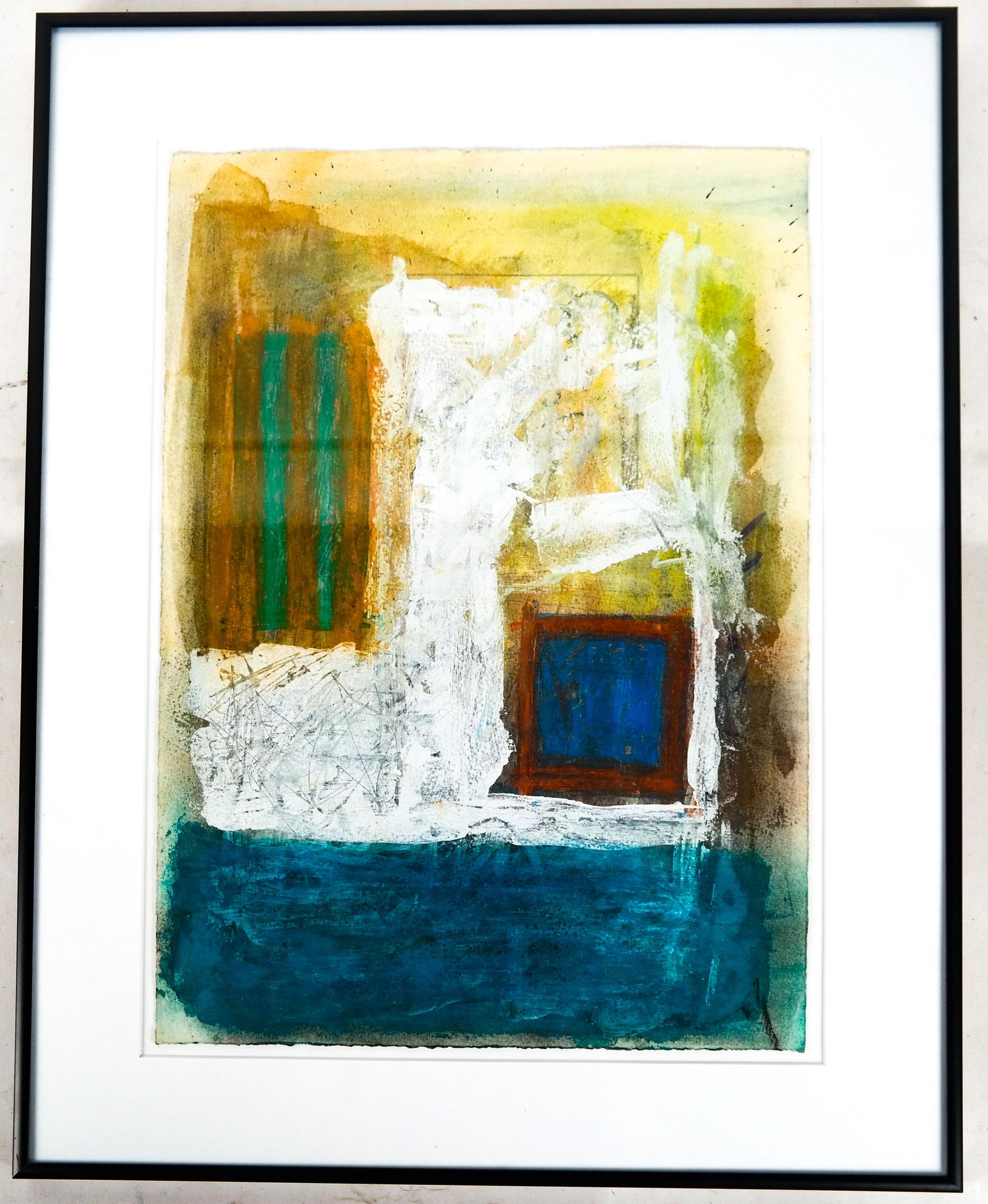 Marko (Sasha) PANKOVICH: Abstract- Ink: Marko (Sasha) Pankovich, abstract, ink. [Art: 13 x 18 inches; Frame: 18 x 23 inches]. In good condition.