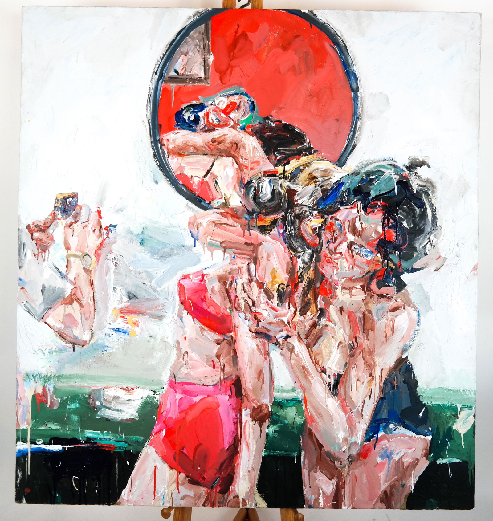 John COPELAND: Figural Abstract - Oil on Canvas (1 of 9)