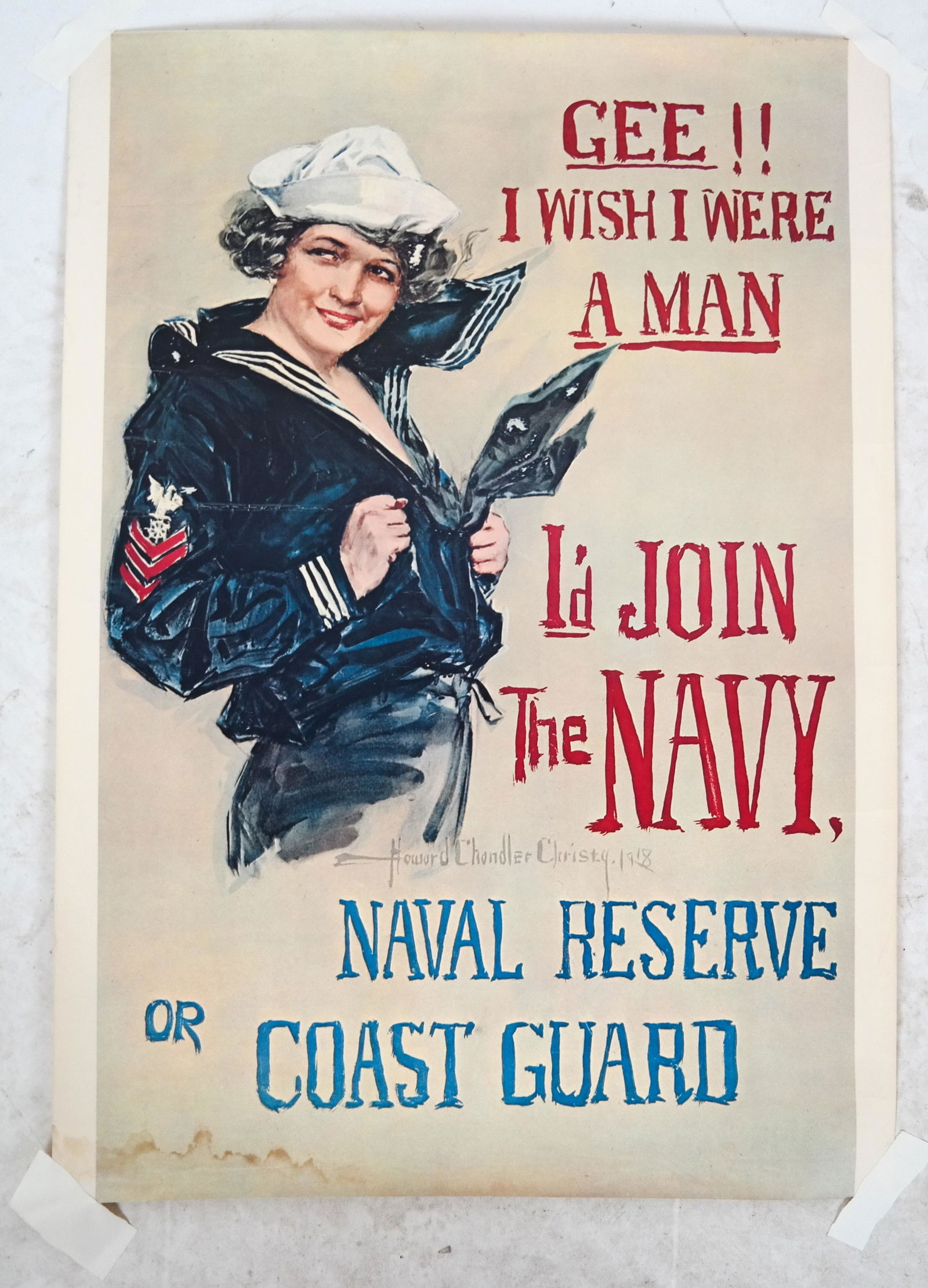 Gee I Wish I Were a Man Vintage Poster (1 of 5)