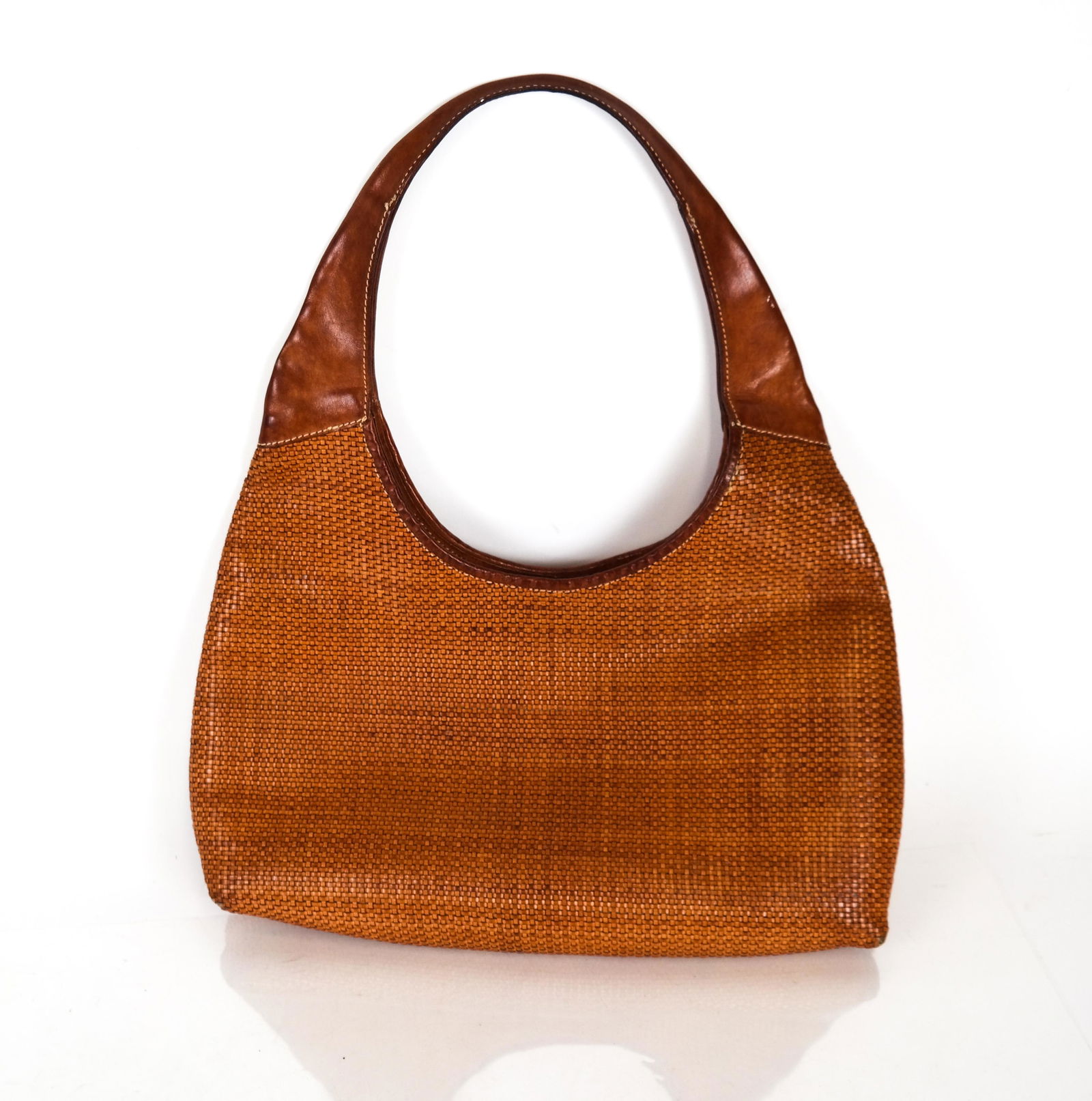Vintage Paolo MASI Woven Leather Shoulder Bag (1 of 4)