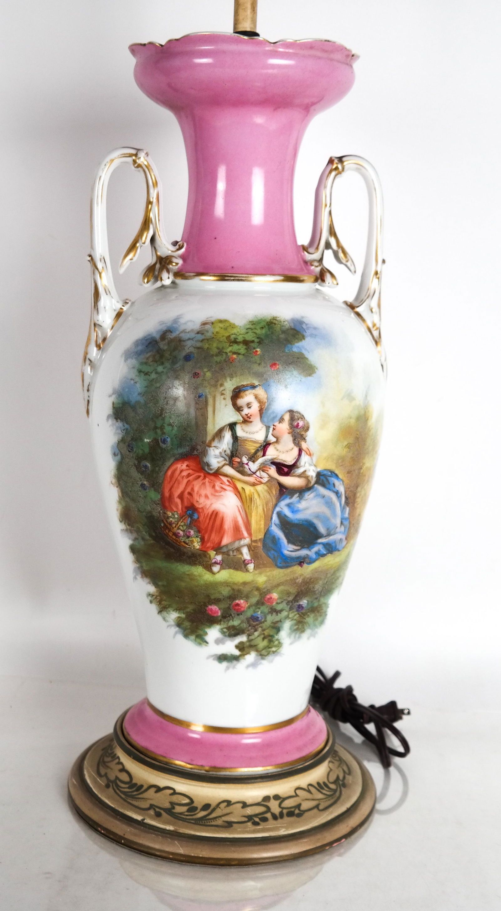 Paris Porcelain-Style Scenic Lamp (1 of 11)