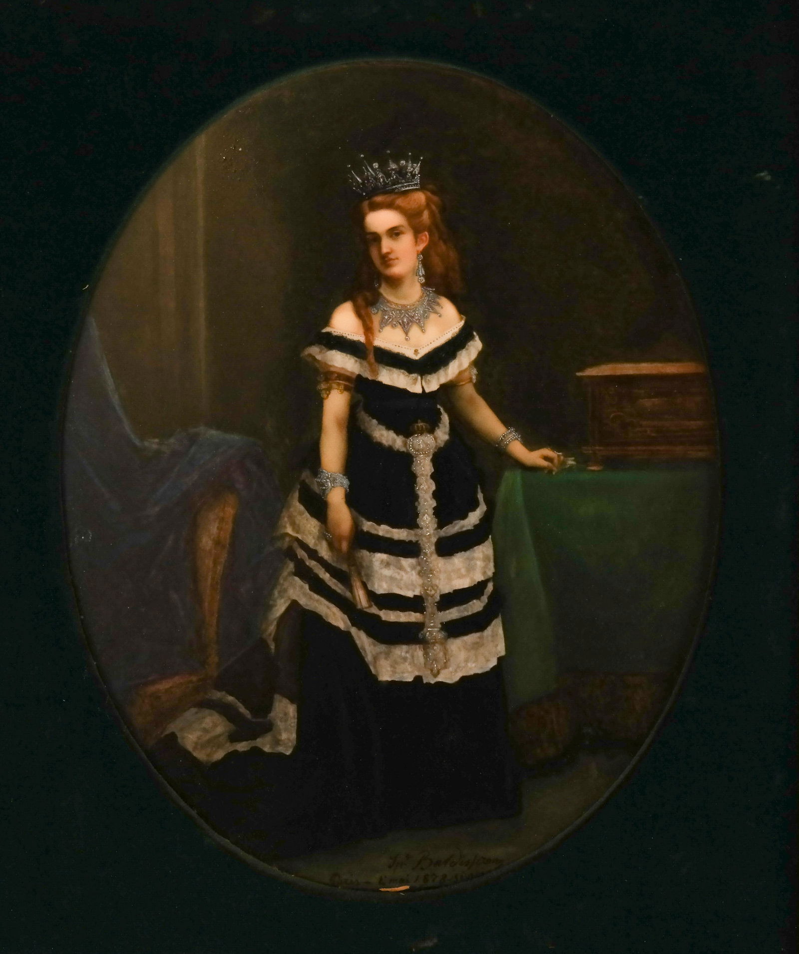 French Porcelain Portrait Plaque (1 of 13)