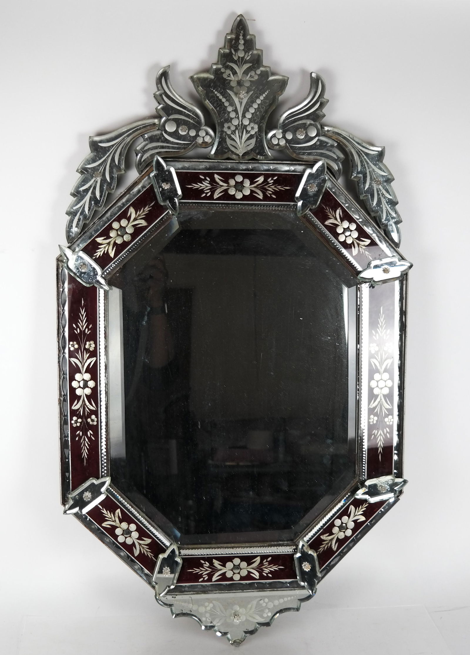 Venetian Two-Tone Glass Mirror (1 of 6)
