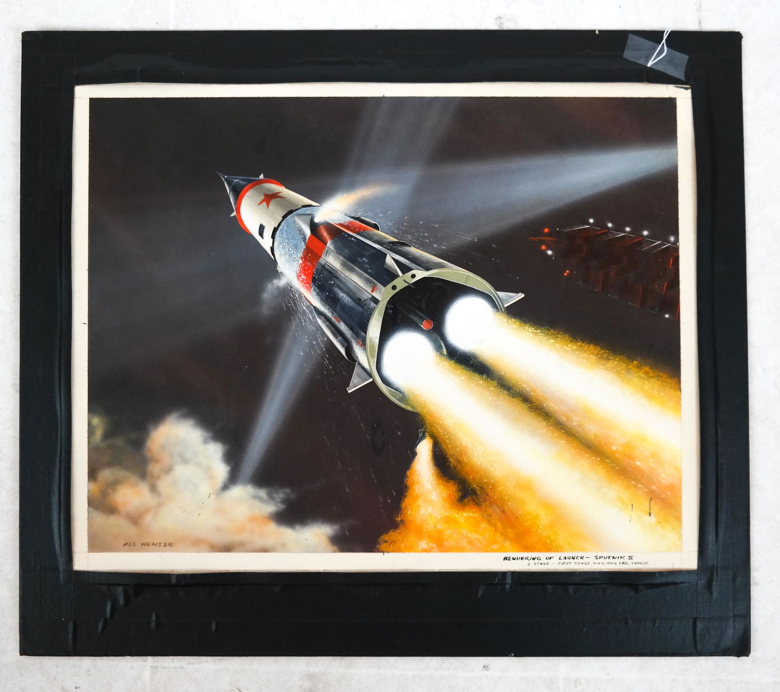 Mel HUNTER: "Rendering of Launch Sputnik II" - M/M (1 of 4)