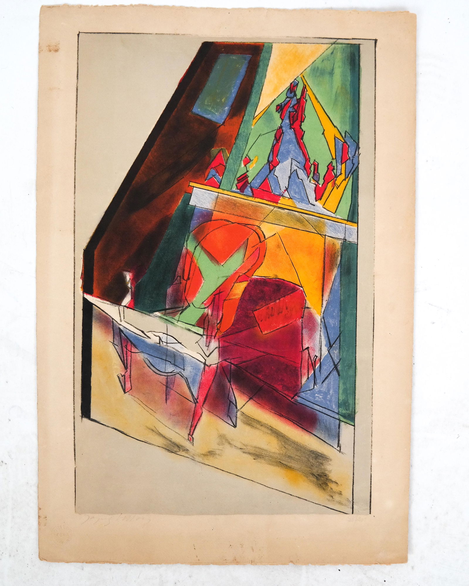 Jacques VILLON: "Le Fauteuil" - Lithograph (1 of 5)