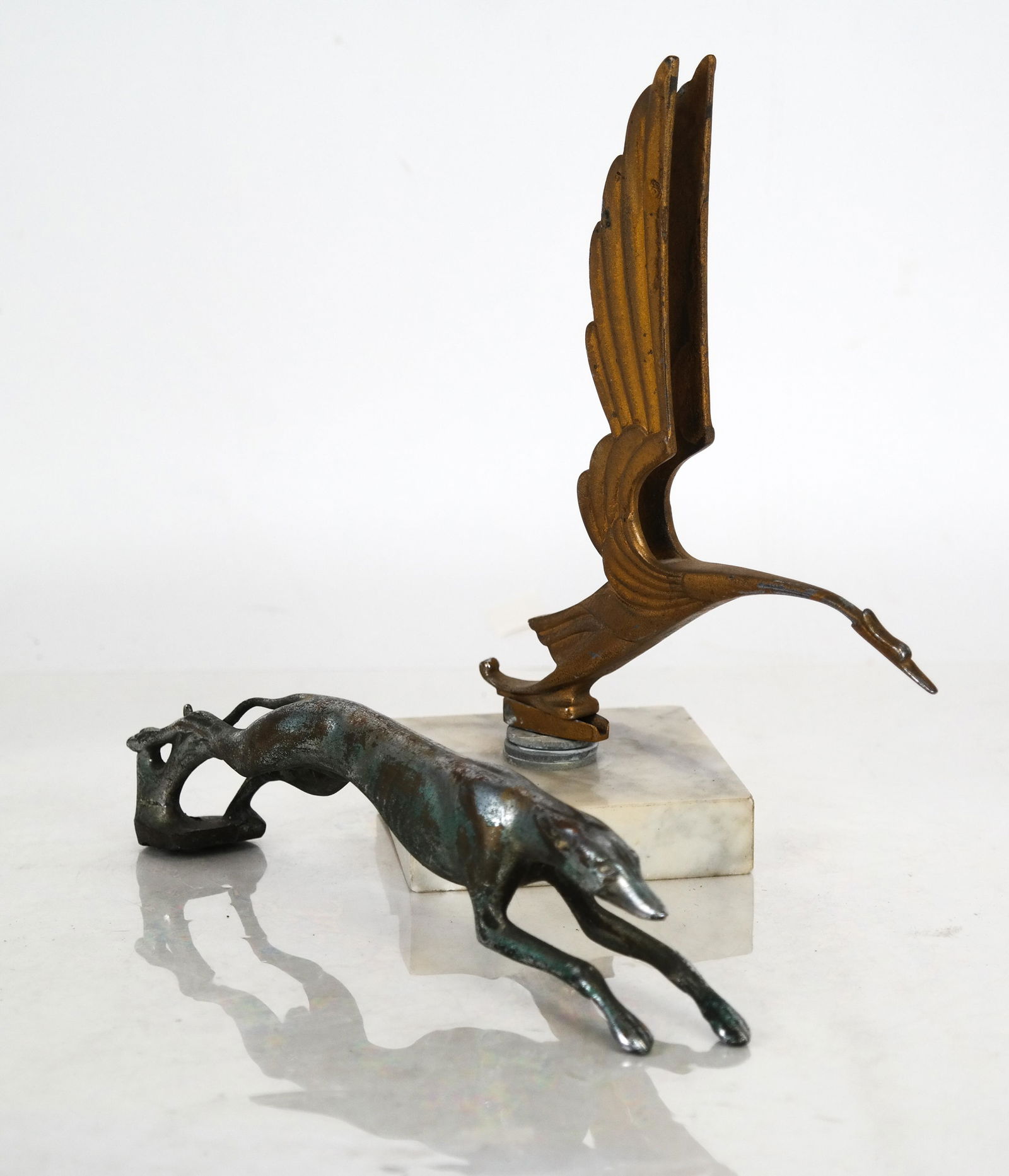 Two 1930s Hood Ornaments: Cadillac & Lincoln (1 of 12)