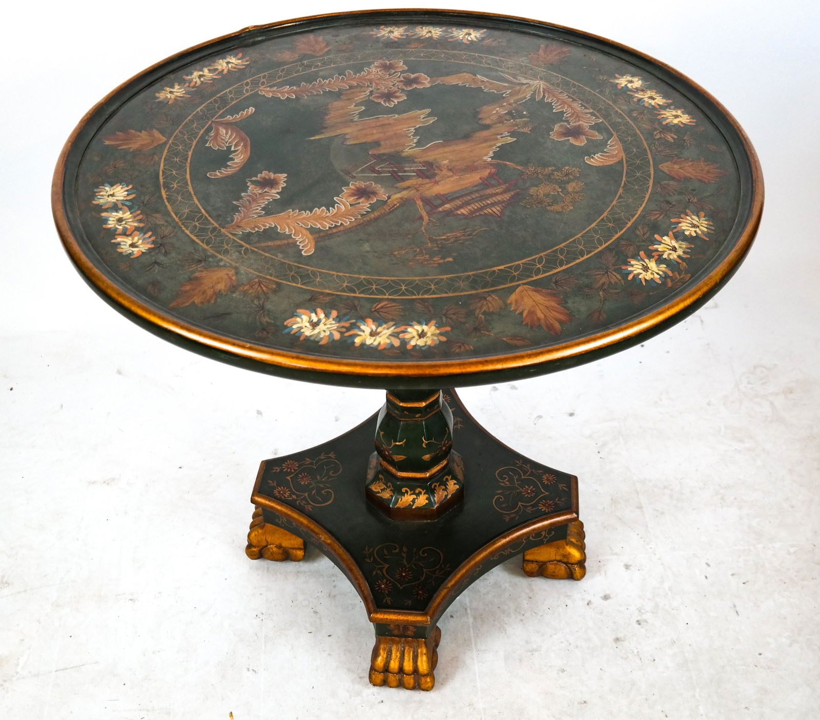 Chinoiserie Decorated Round Table (1 of 7)