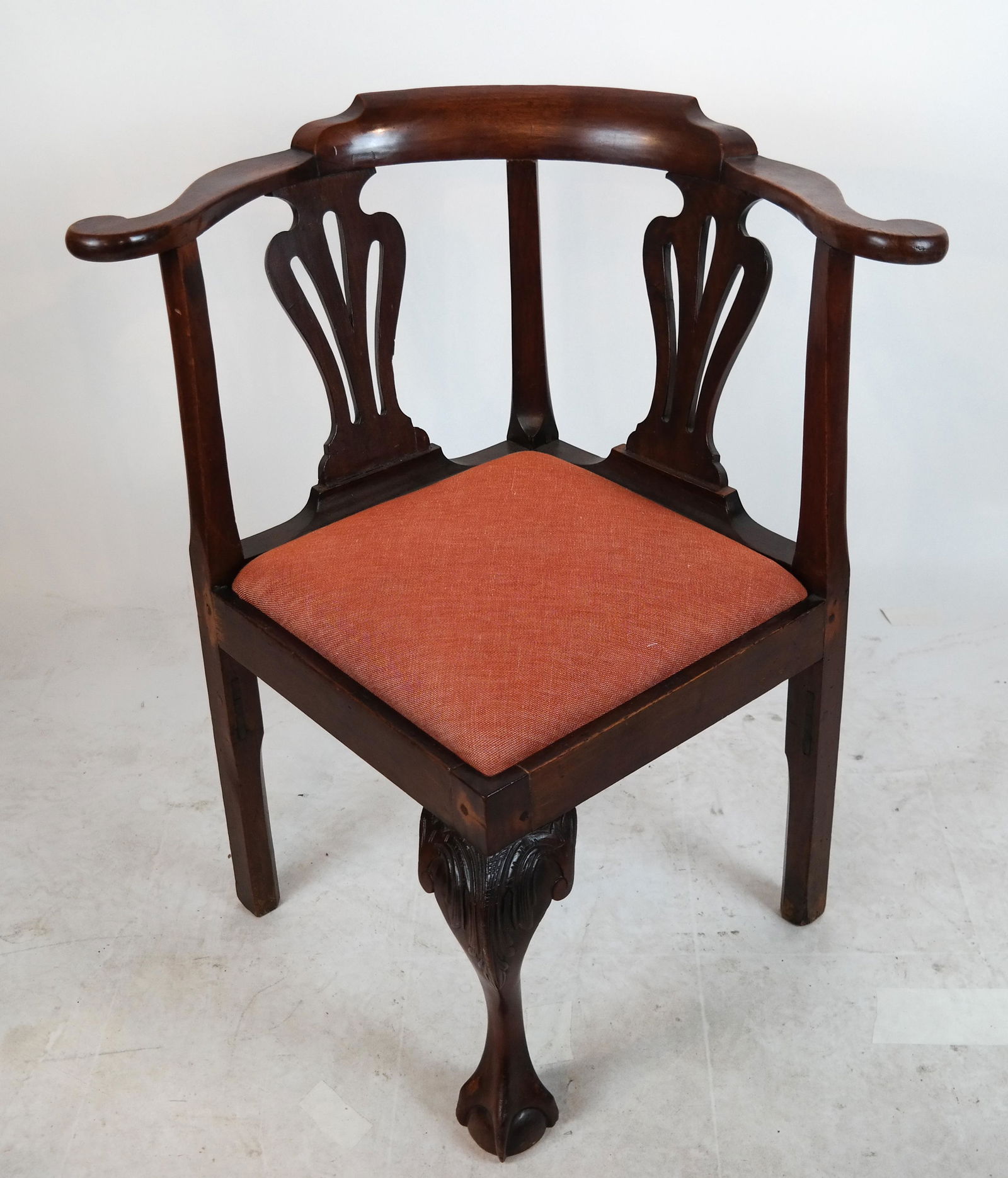 American Chippendale-Style Corner Chair (1 of 8)